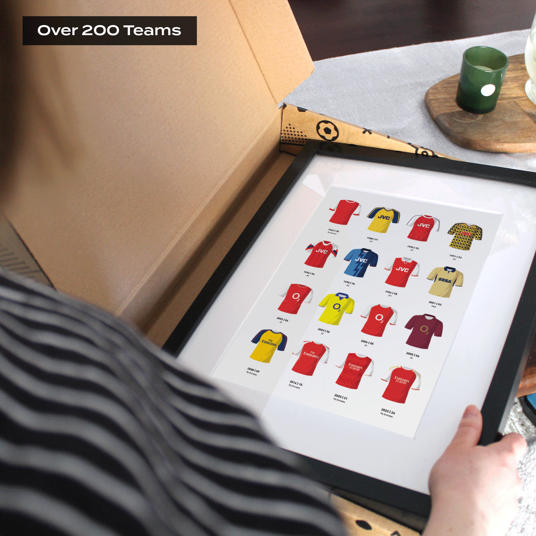 Classic Football Team Kit History Print