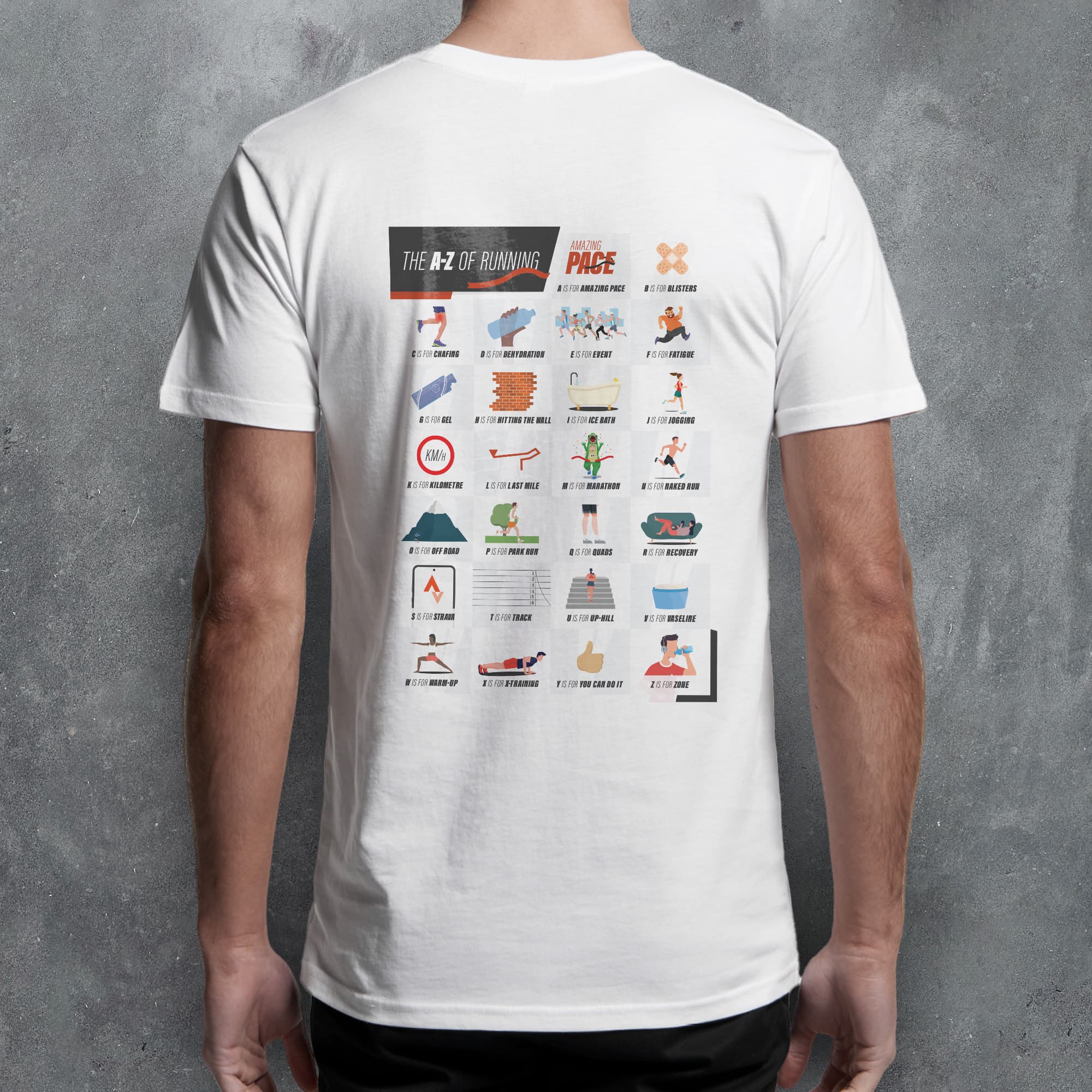 A-Z of Running 'Amazing Pace' T-Shirt