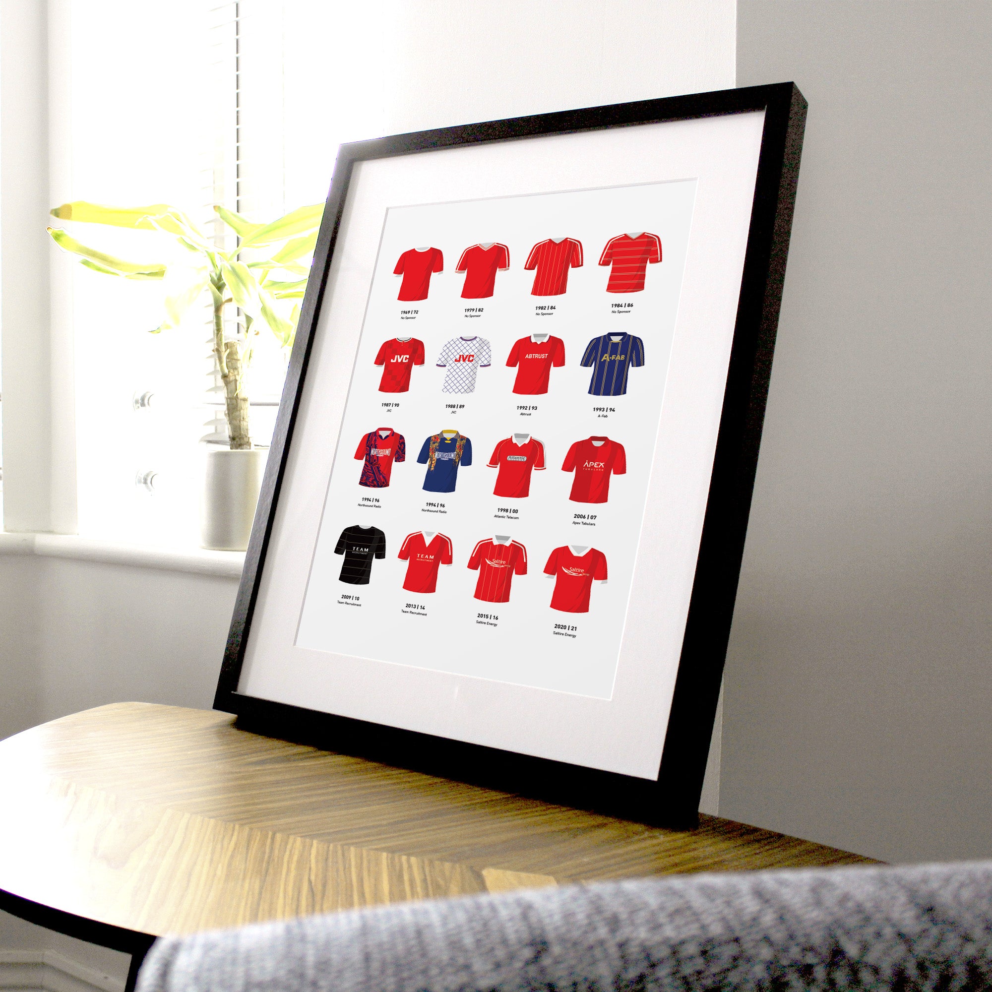 Aberdeen Classic Kits Football Team Print