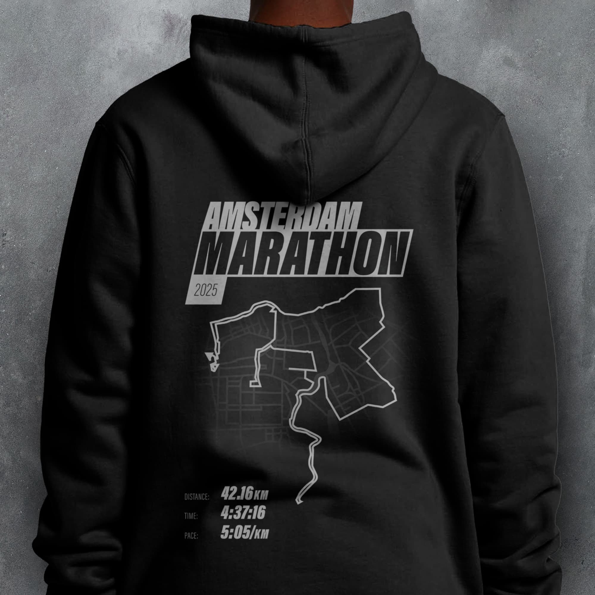 PERSONALISED Amsterdam Marathon Finishers 'Amazing Pace' Hoodie