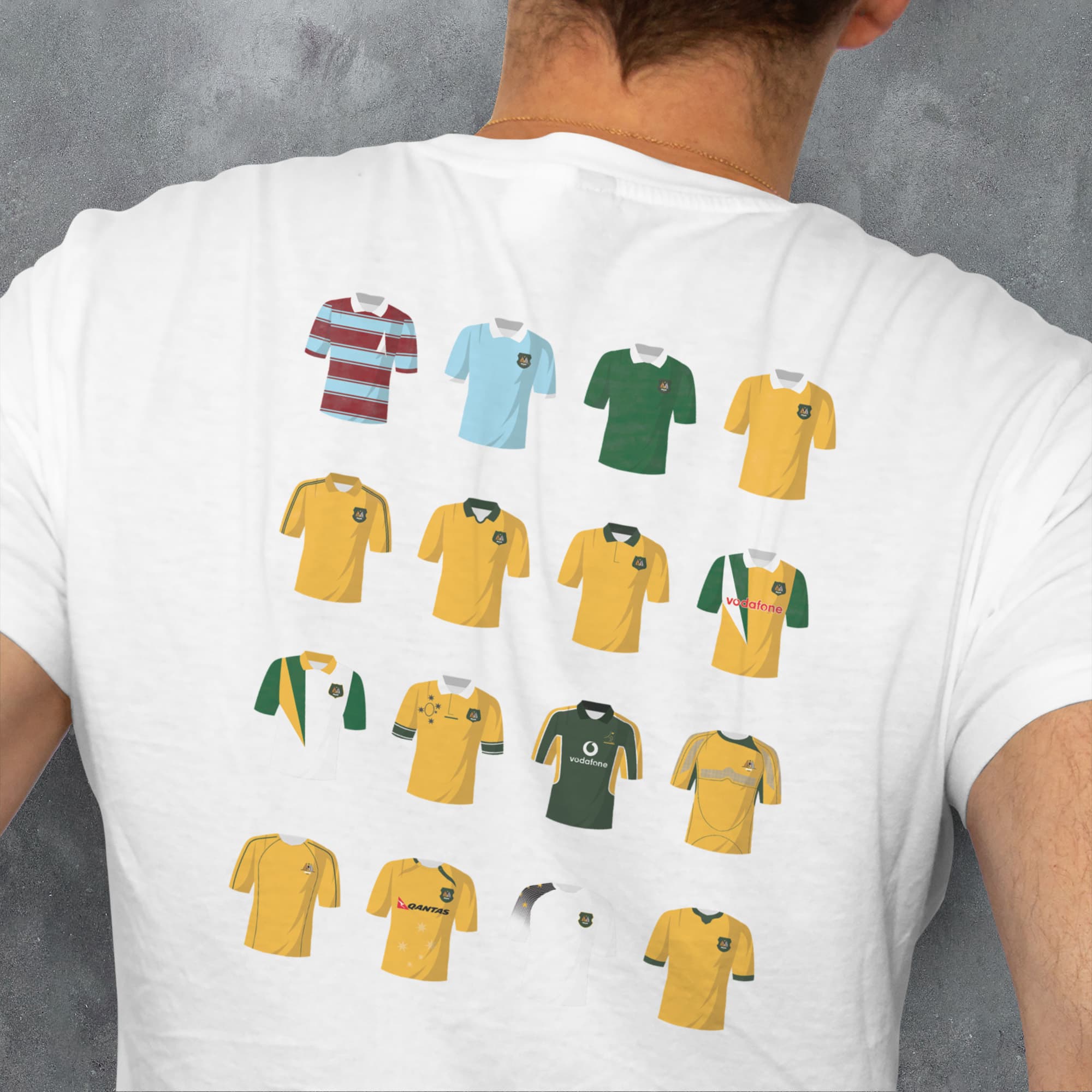 Australia Rugby Union Classic Kits T-Shirt