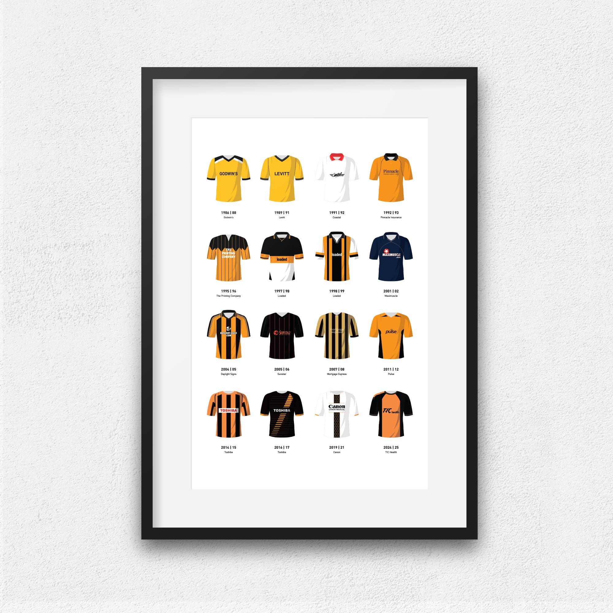 Barnet Classic Kits Football Team Print
