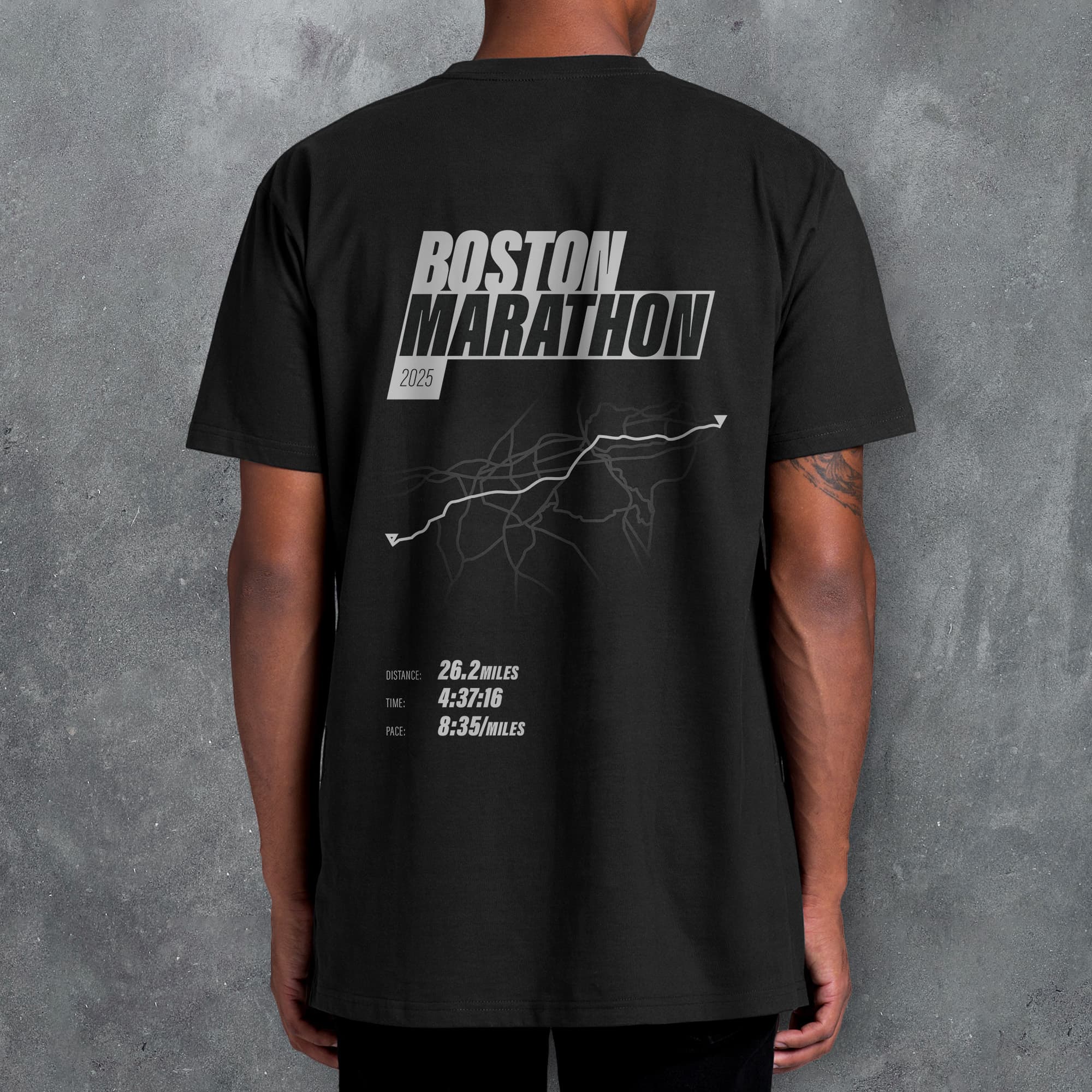 PERSONALISED Boston Marathon Finishers 'Amazing Pace' T-Shirt
