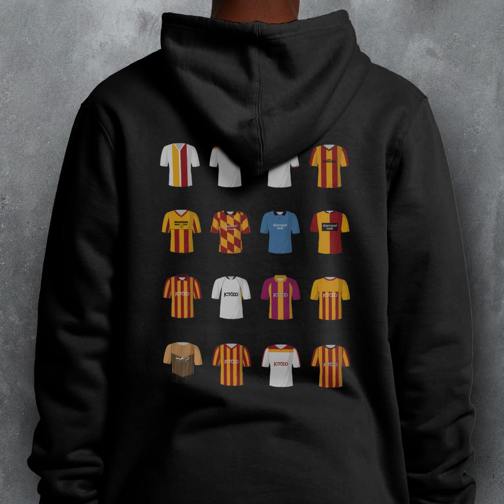 Bradford Classic Kits Football Hoodie
