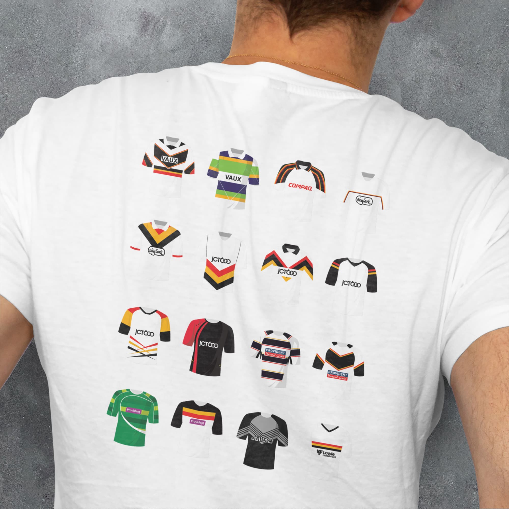 Bradford Rugby League Classic Kits T-Shirt