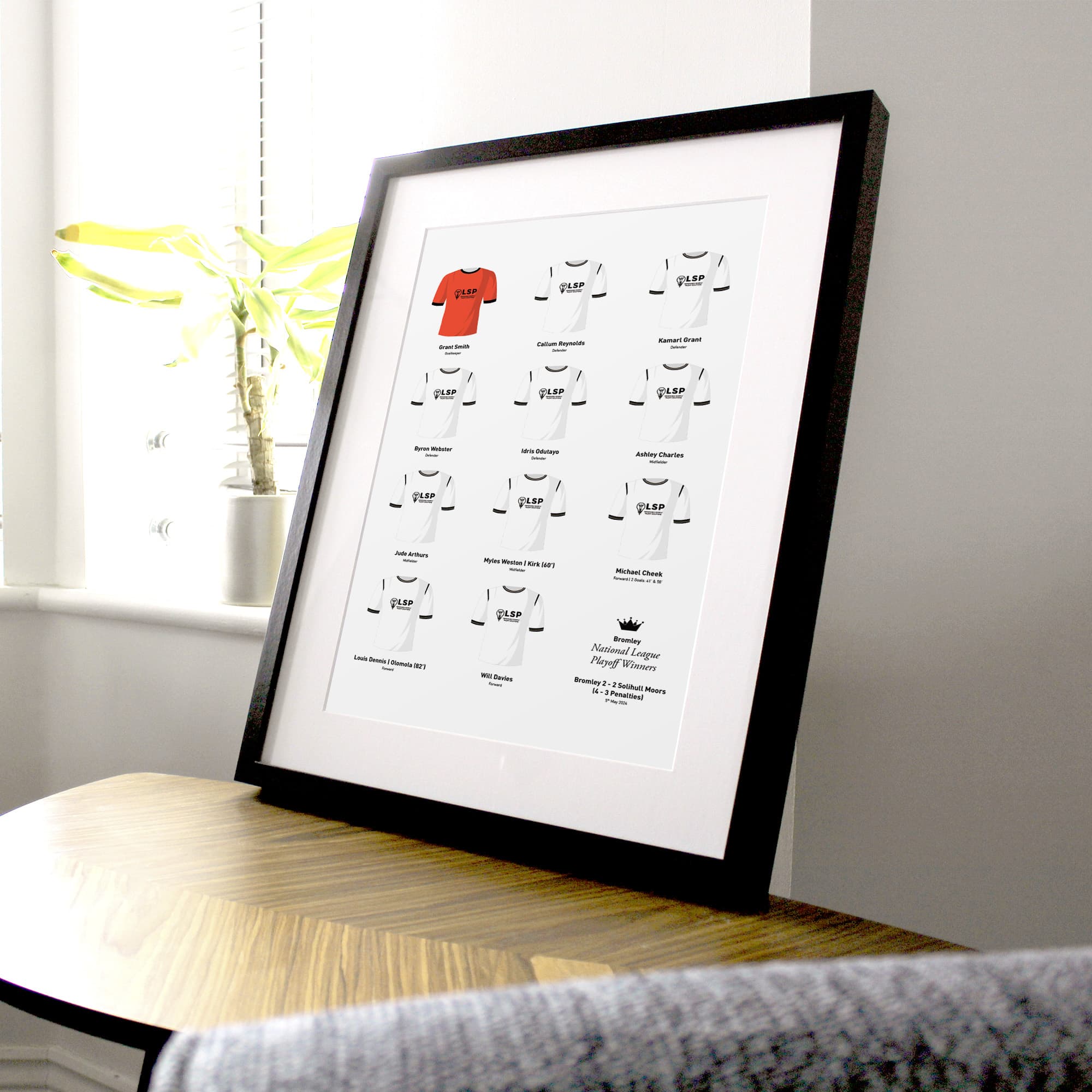 Bromley 2024 National League Playoff Final Football Team Print