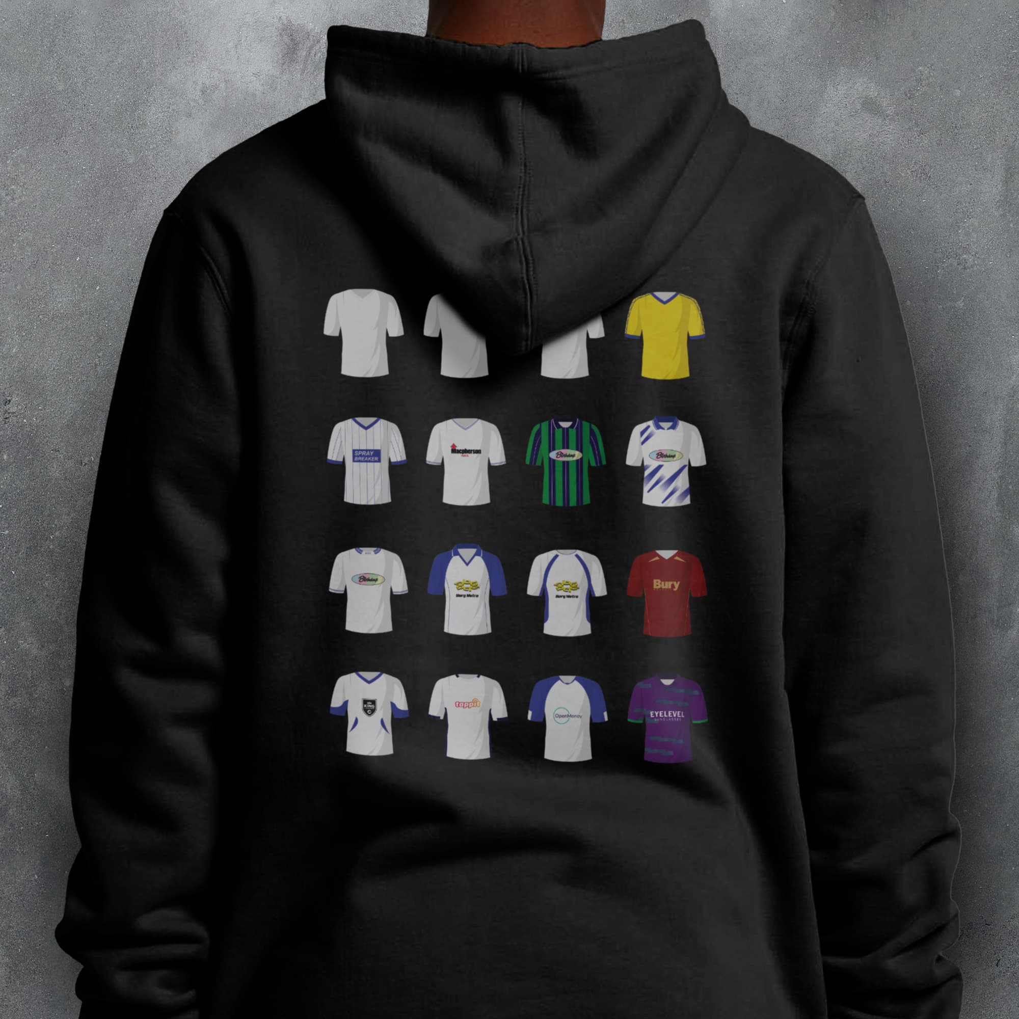 Bury Classic Kits Football Hoodie