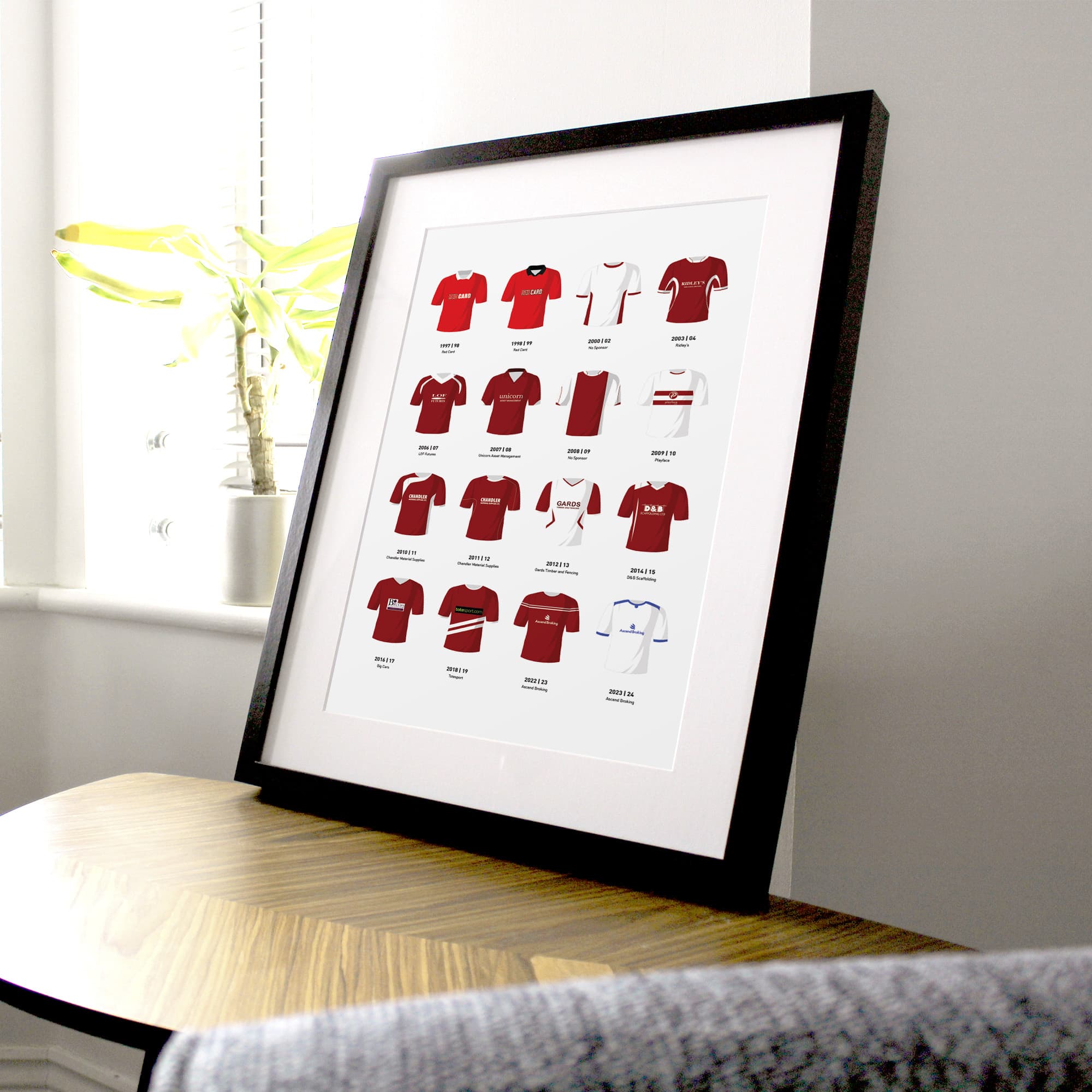 Chelmsford Classic Kits Football Team Print