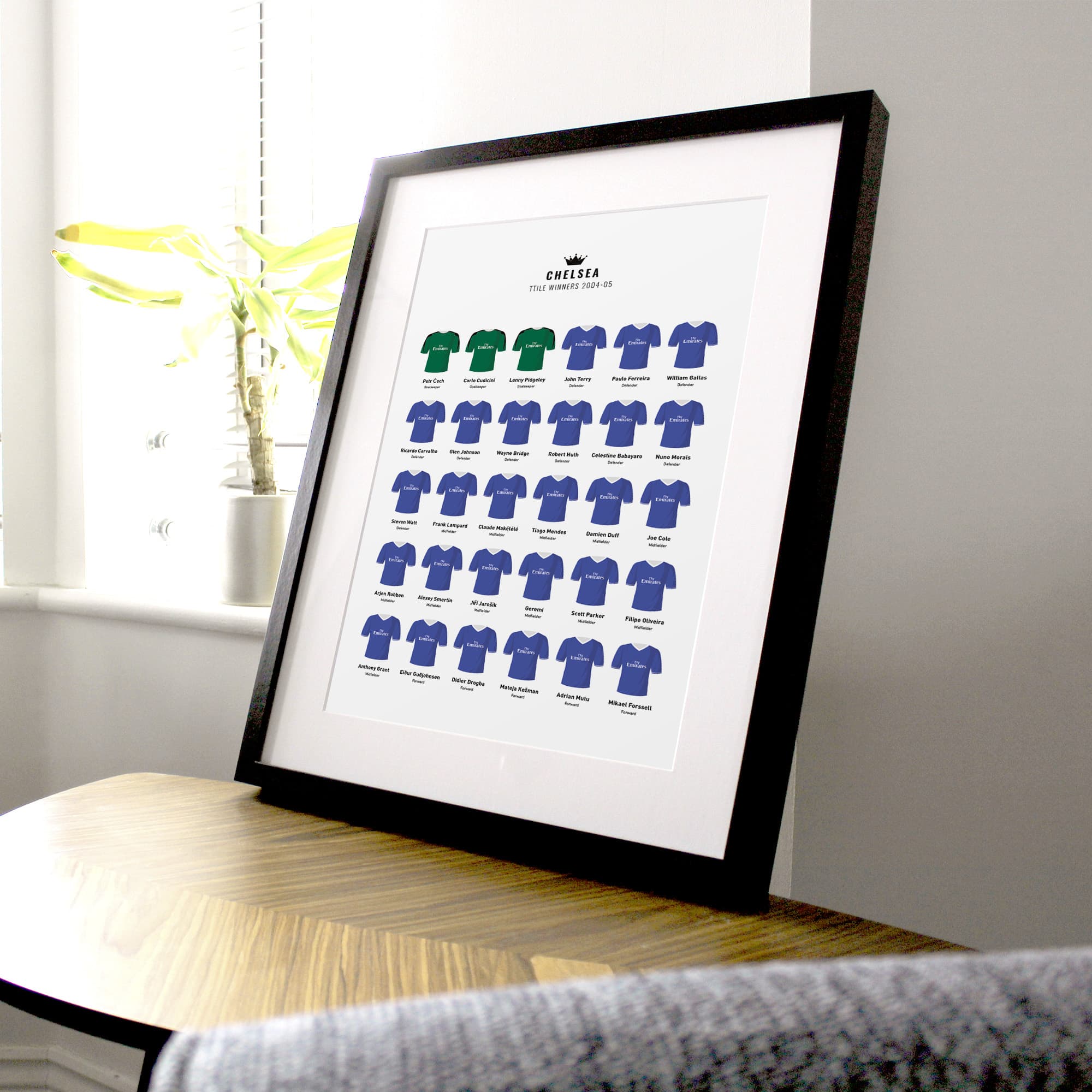 Chelsea 2005 Title Winners Football Team Print
