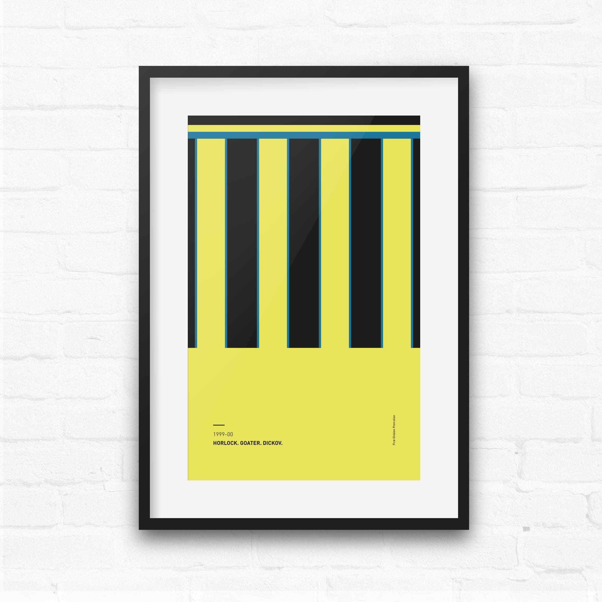 City 1999-00 'Better Days' Football Print