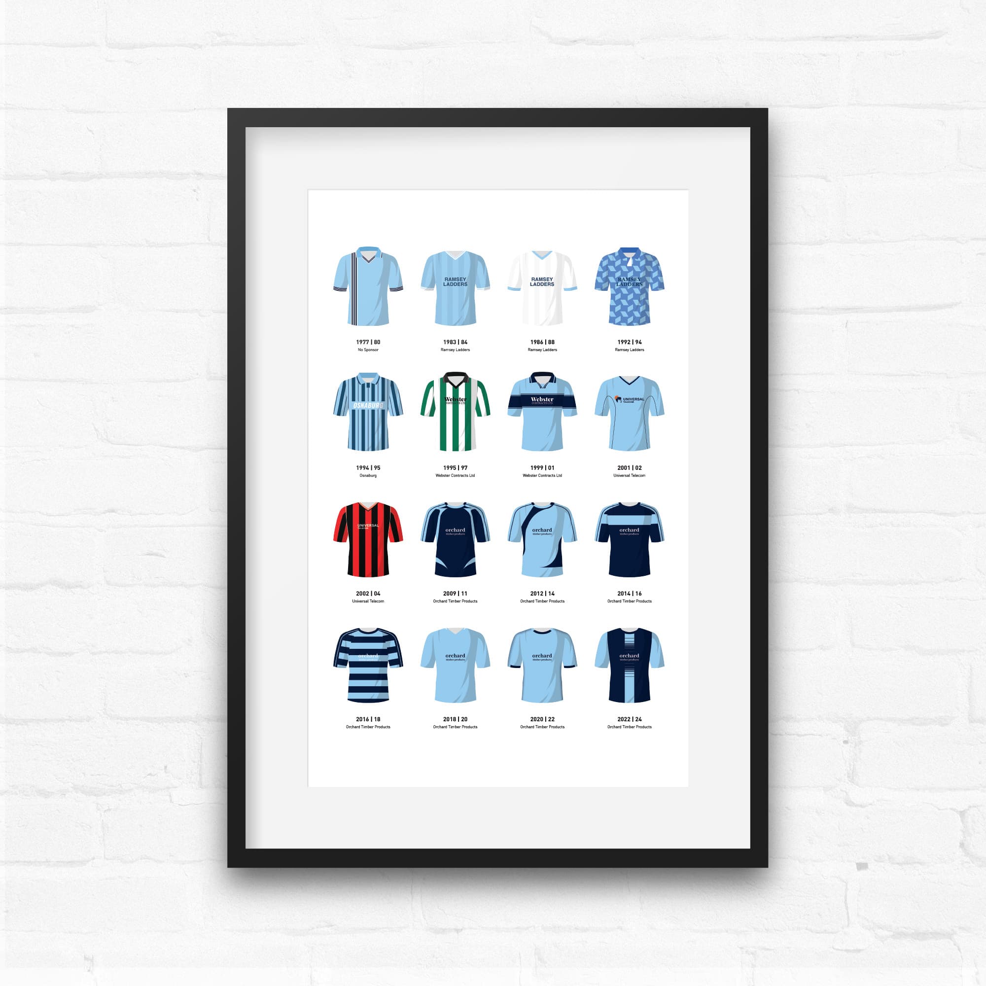 Forfar Classic Kits Football Team Print