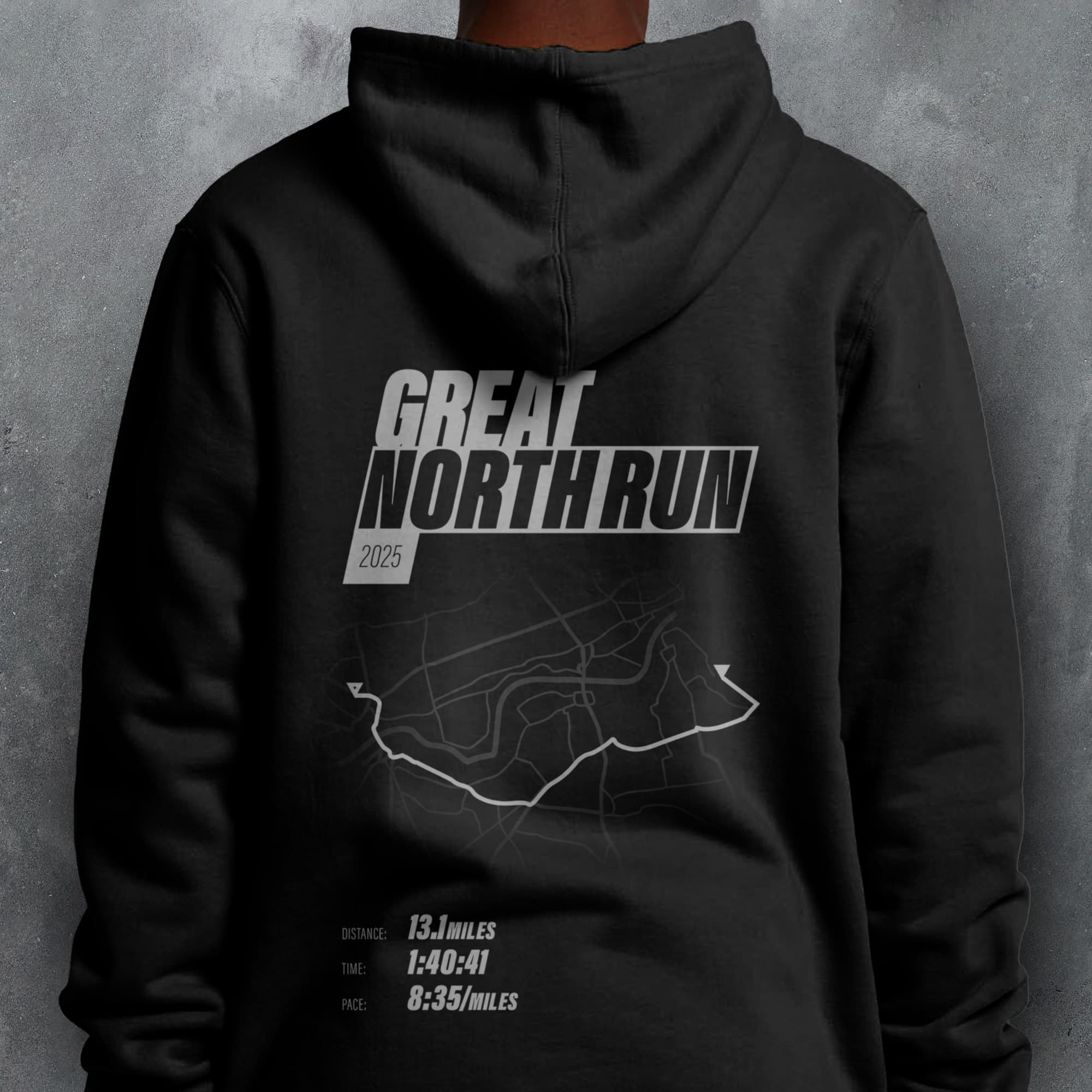 PERSONALISED Great North Run Finishers 'Amazing Pace' Hoodie