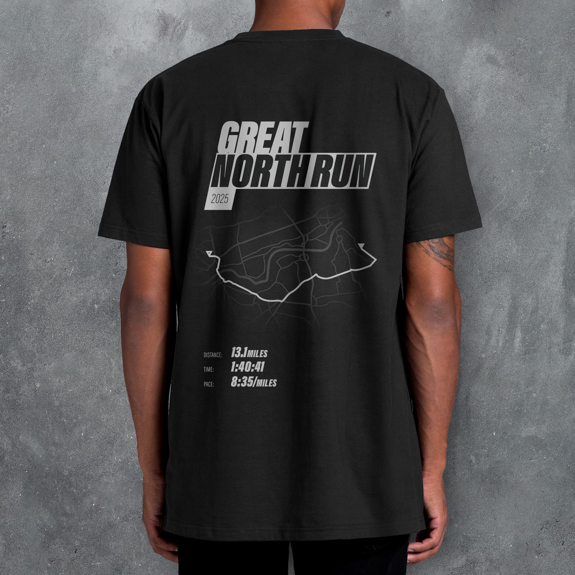 PERSONALISED Great North Run Finishers 'Amazing Pace' T-Shirt