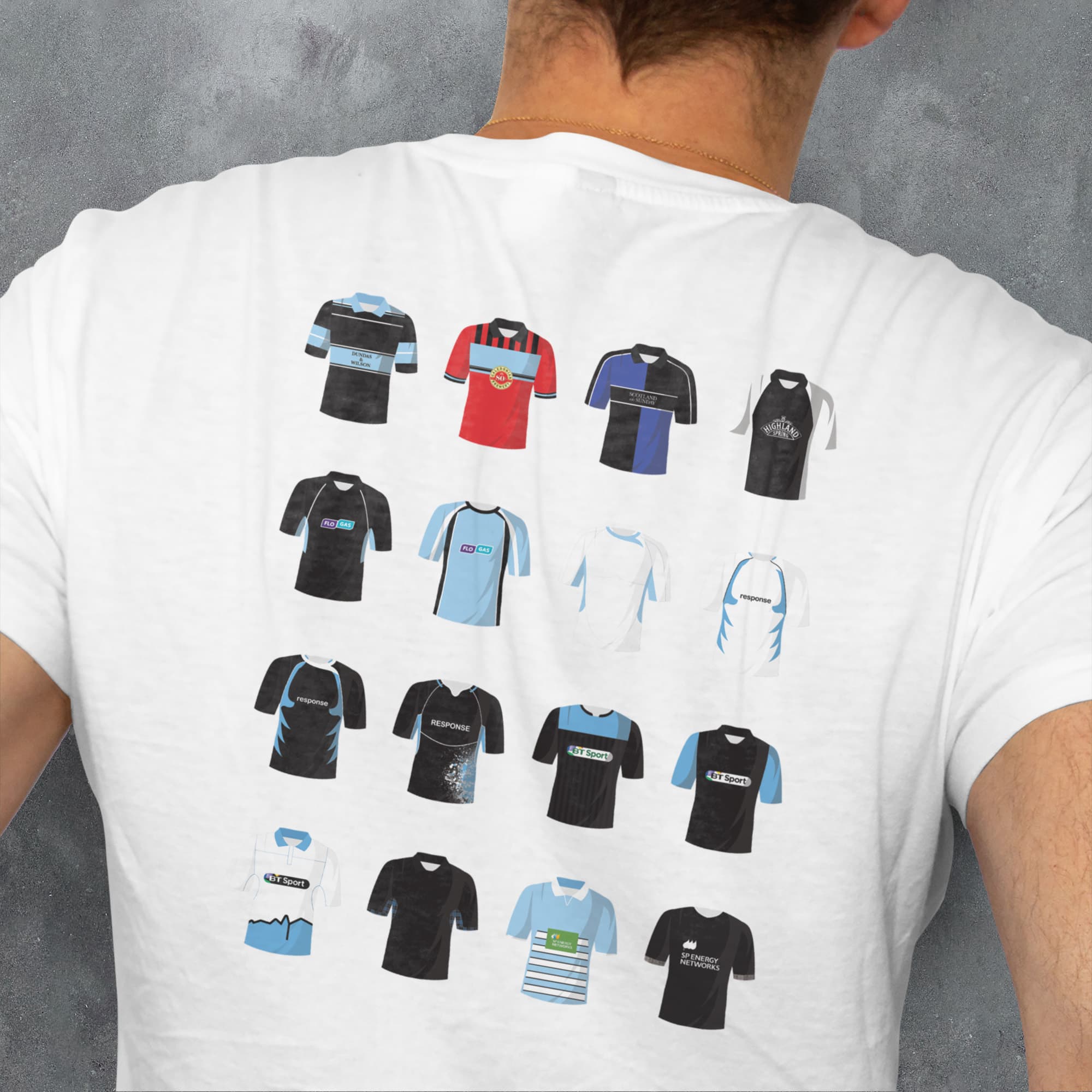 Glasgow Rugby Union Classic Kits T-Shirt