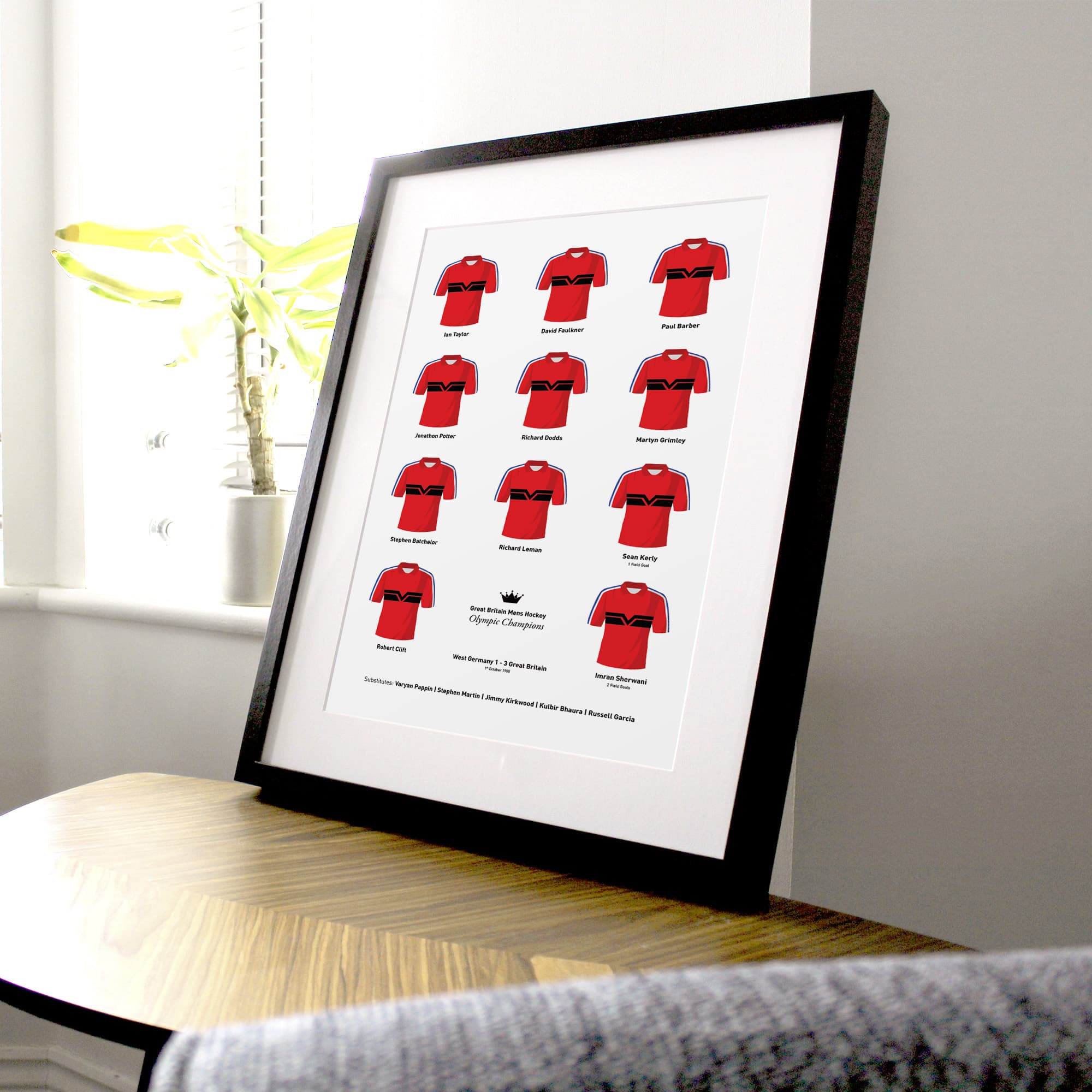 Great Britain Mens Hockey 1988 Olympics Print