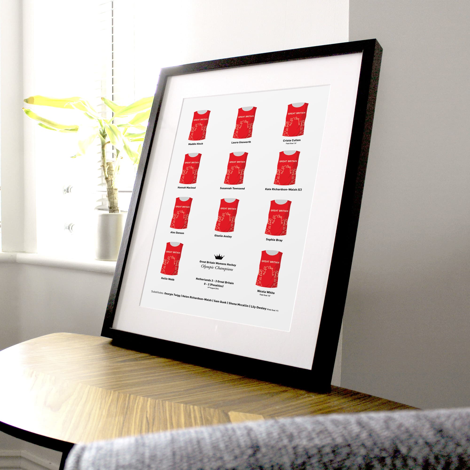 Great Britain Womens Hockey 2016 Olympics Print