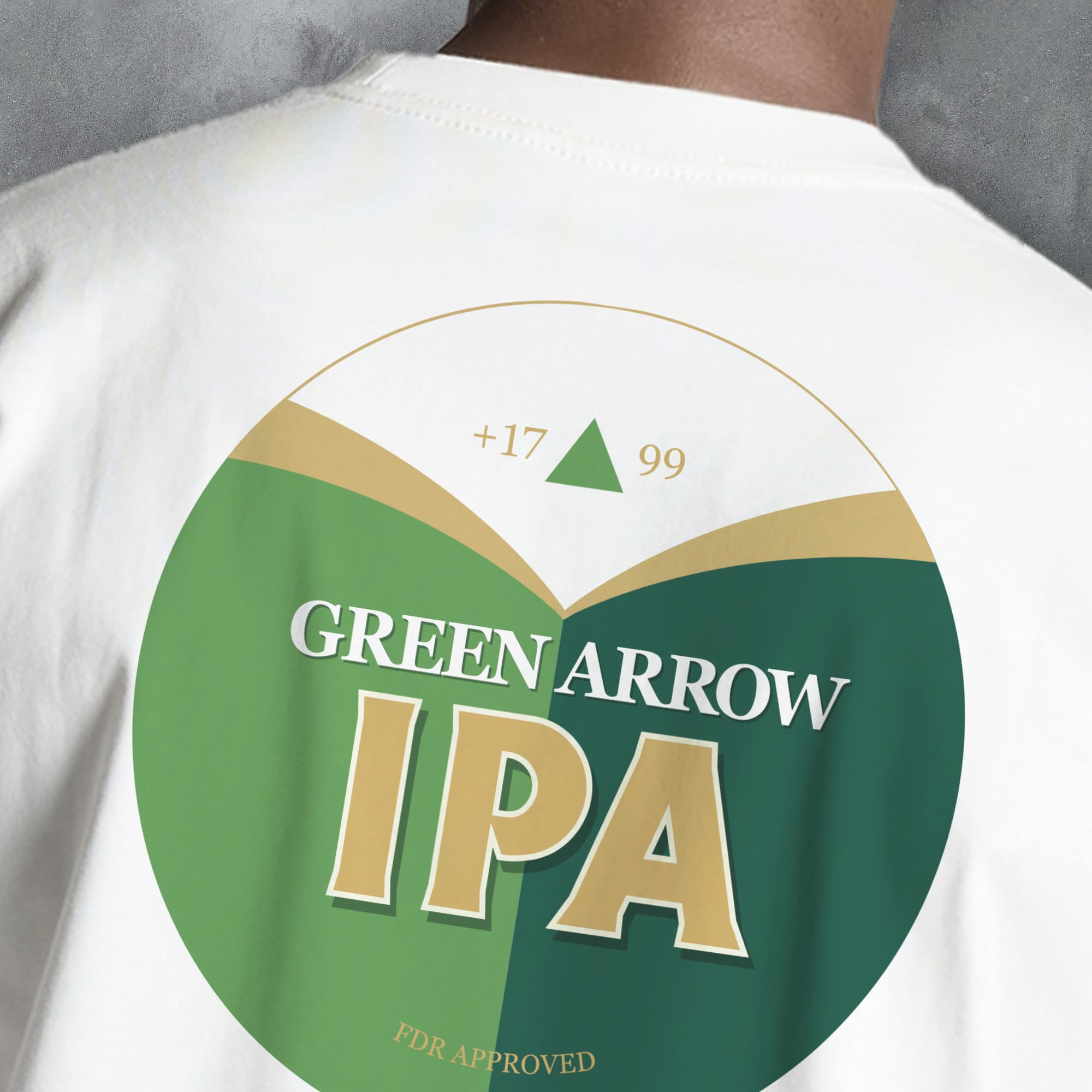Fantasy League Football FPL 'Off The Bar' Green Arrow IPA T-Shirt