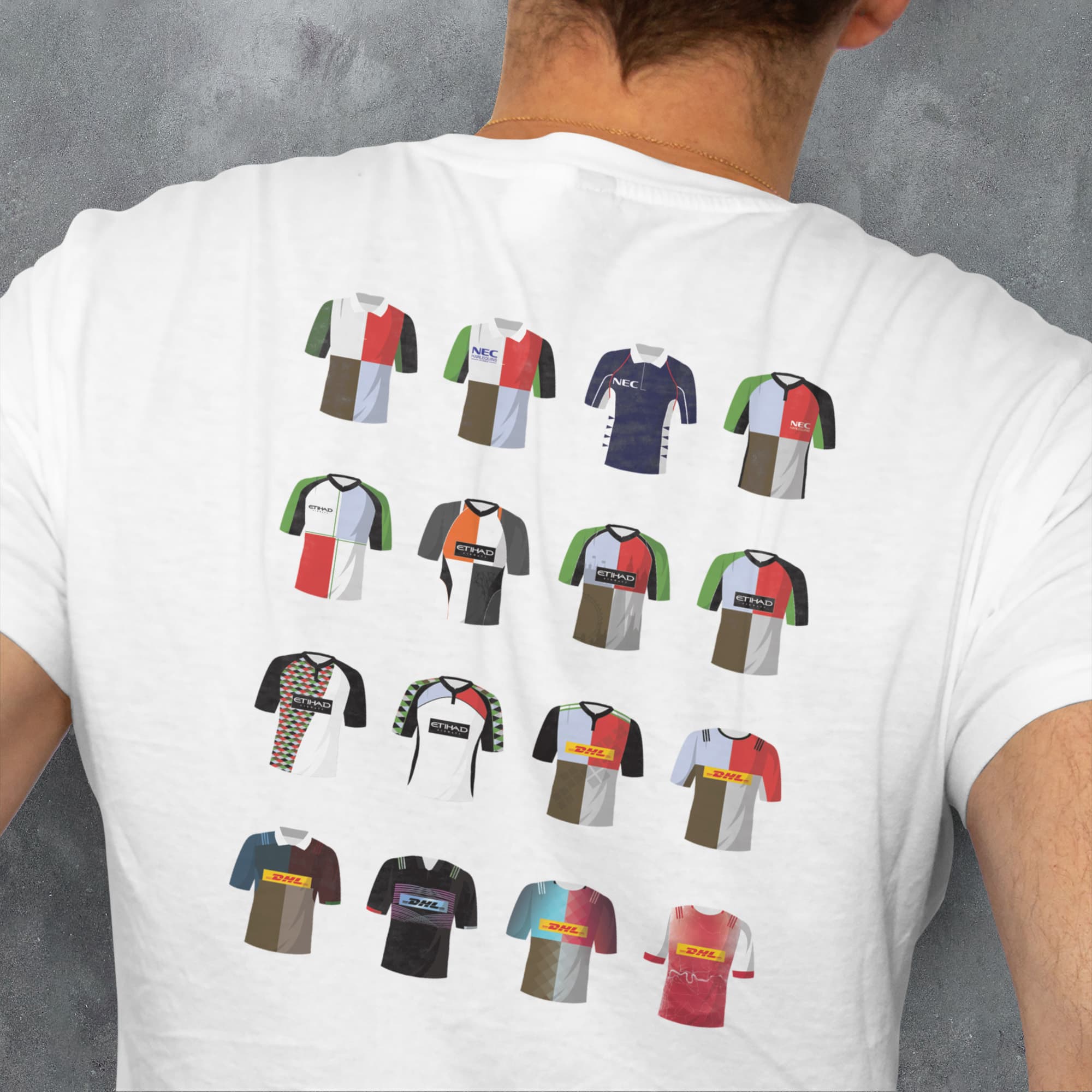 Harlequins Rugby Union Classic Kits T-Shirt