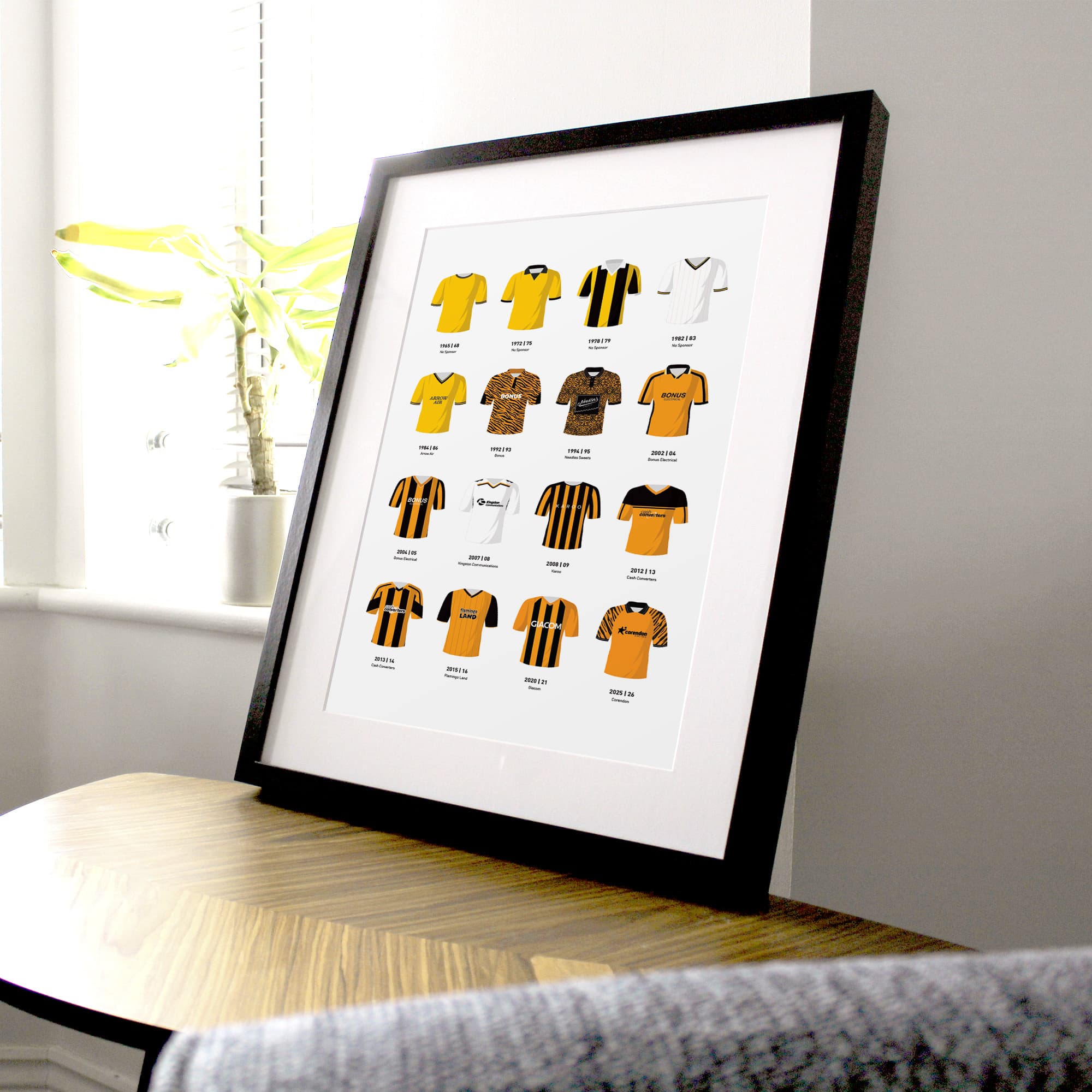 Hull Classic Kits Football Team Print