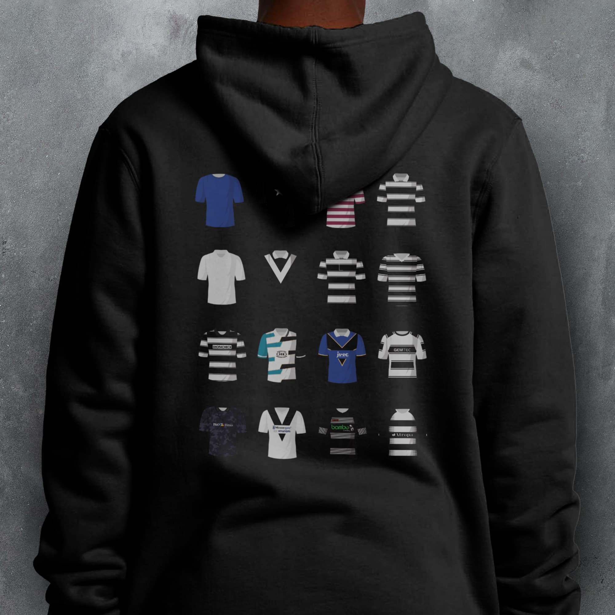 Hull FC Rugby League Classic Kits Hoodie