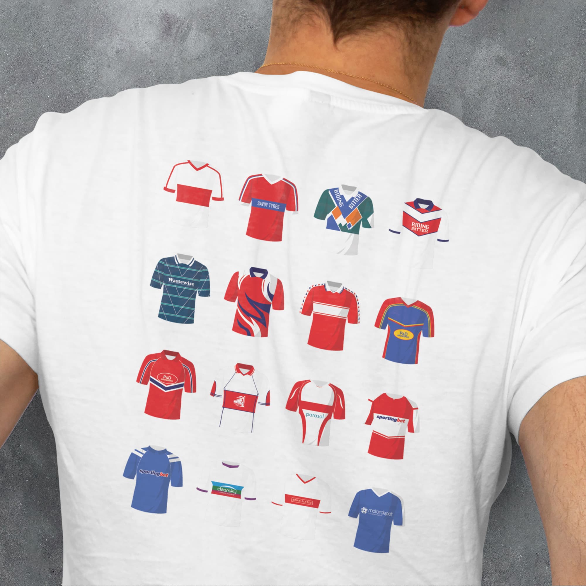 Hull KR Rugby League Classic Kits T-Shirt