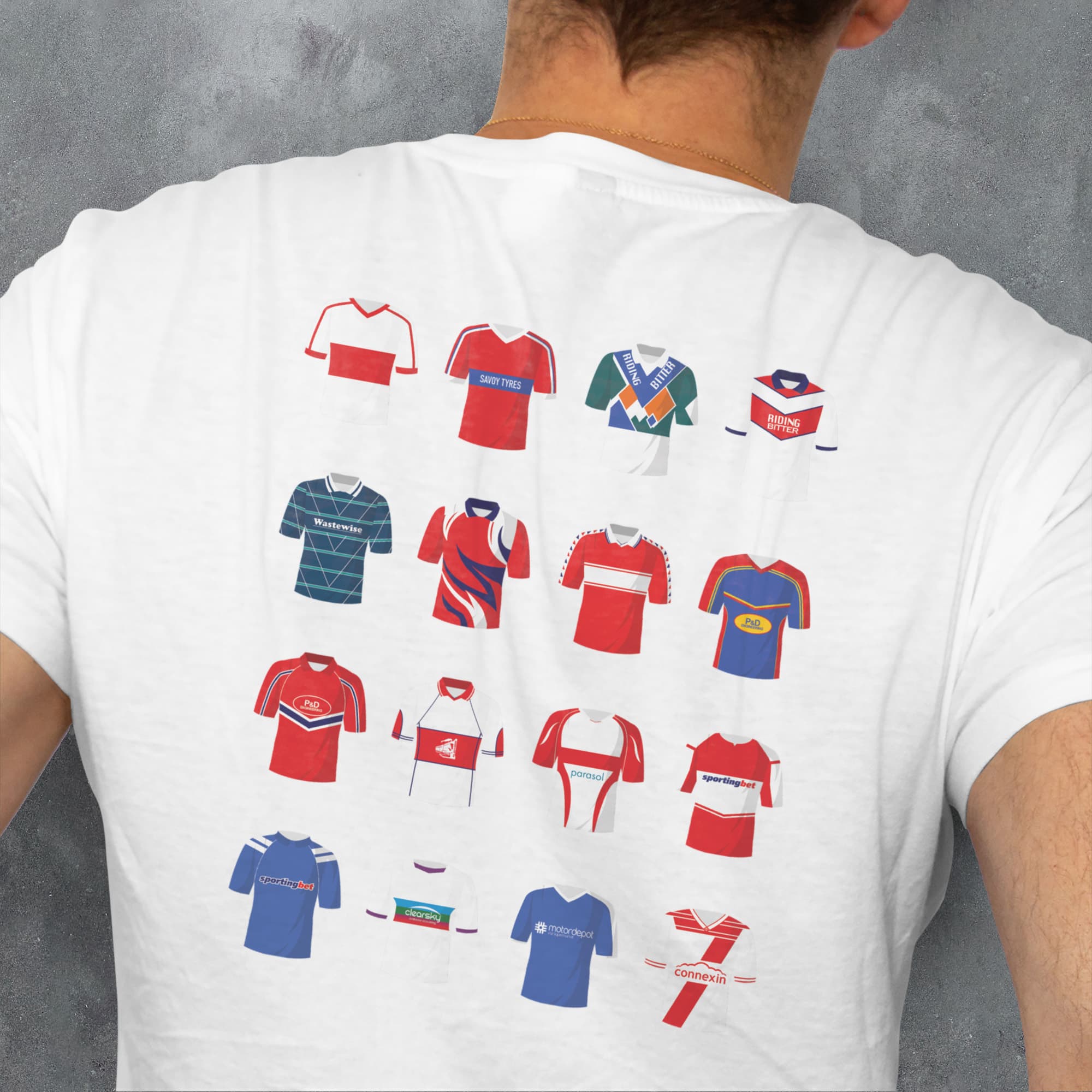 Hull KR Rugby League Classic Kits T-Shirt