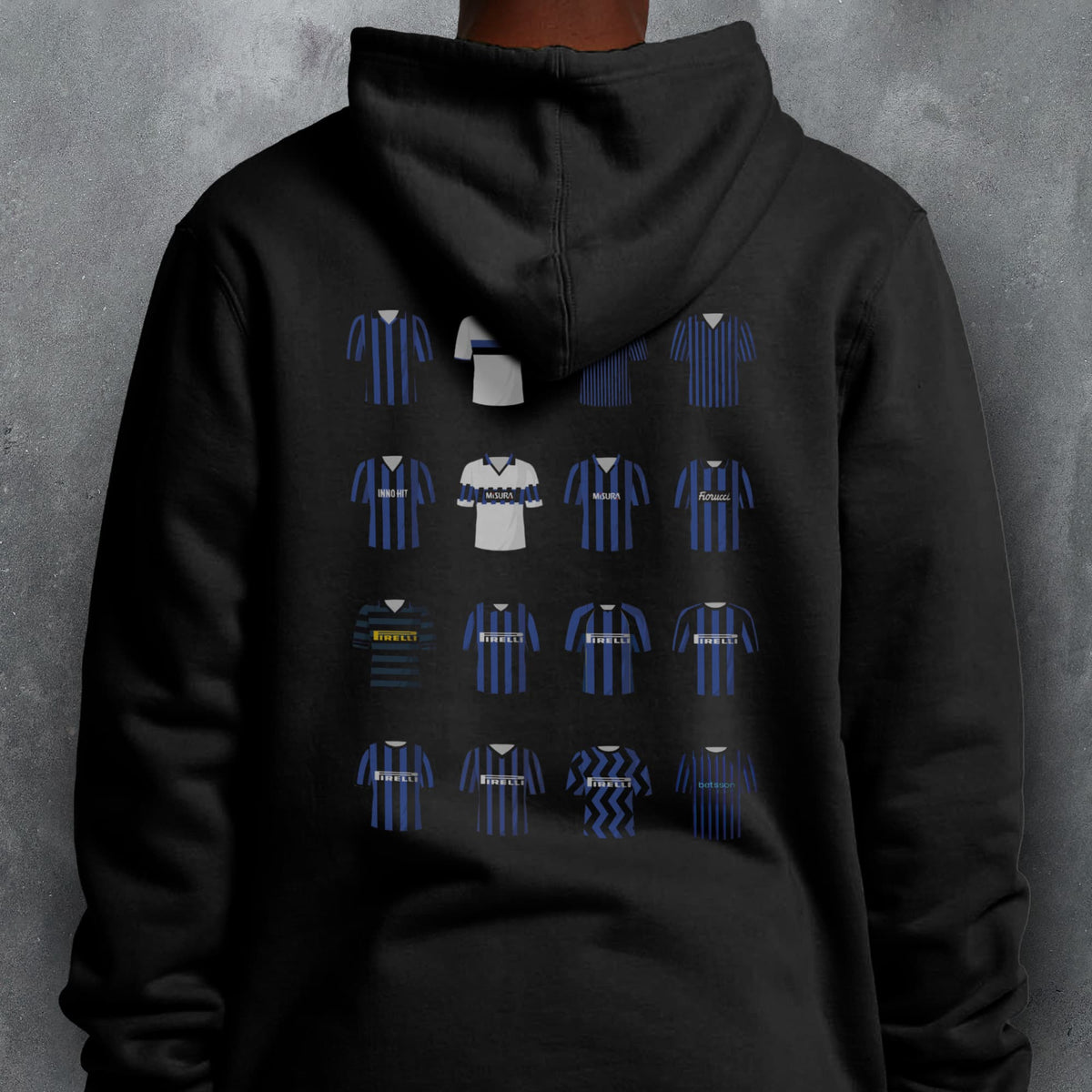 Inter Classic Kits Football Hoodie