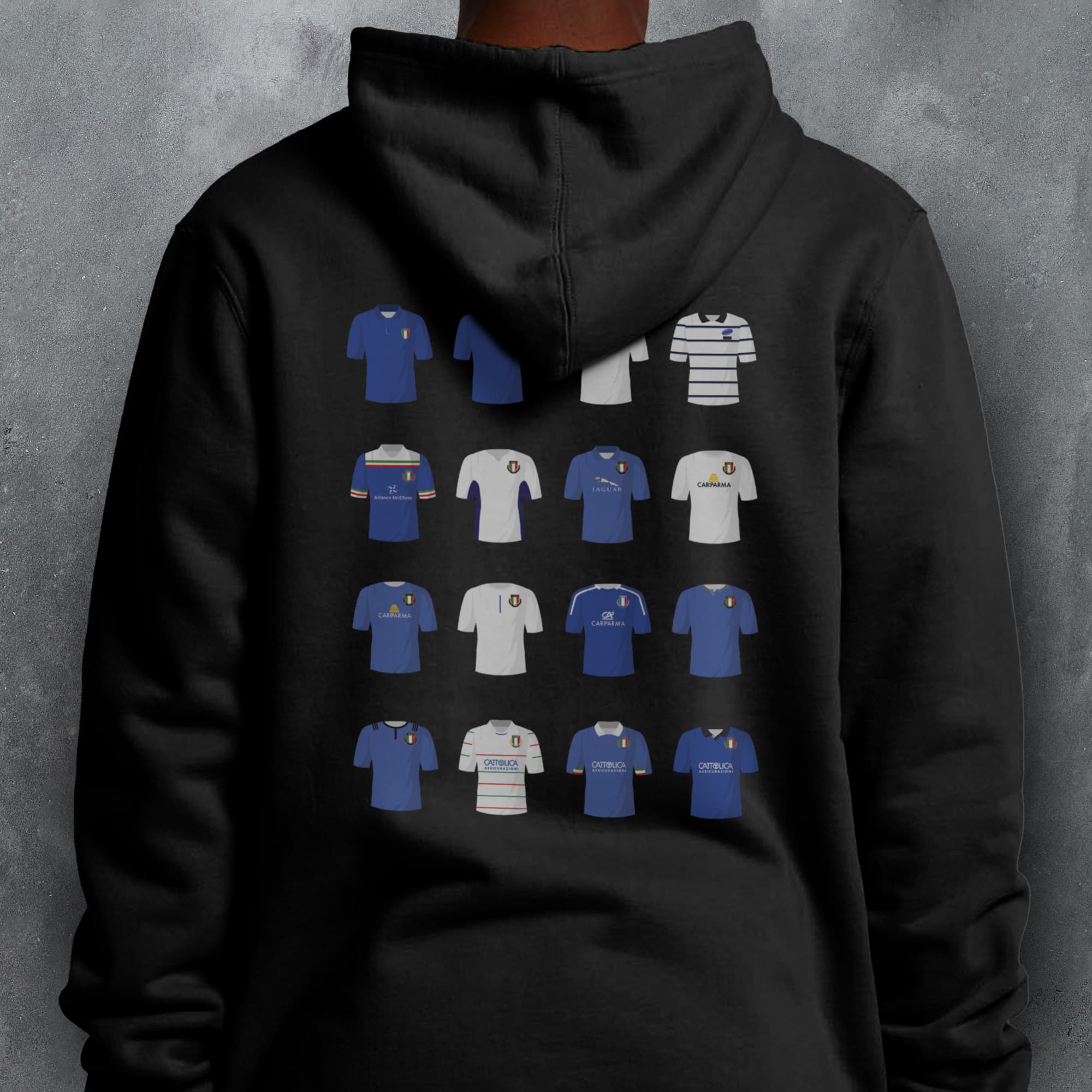 Italy Rugby Union Classic Kits Hoodie