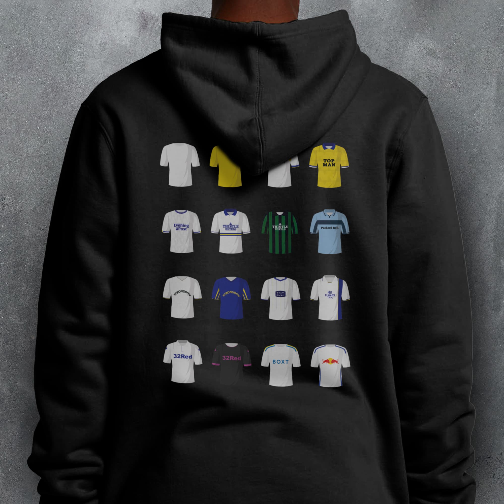 Leeds Classic Kits Football Hoodie
