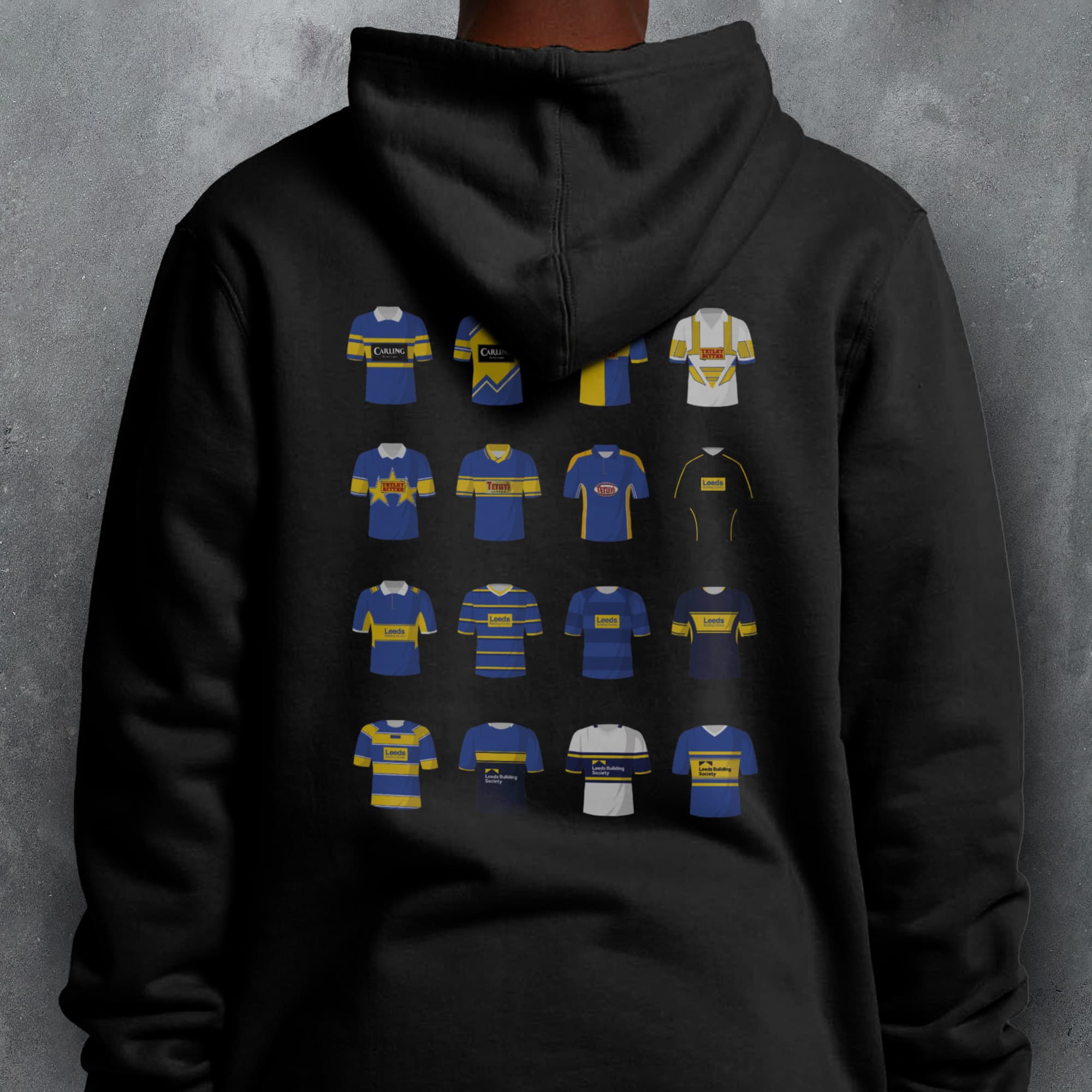 Leeds Rugby League Classic Kits Hoodie
