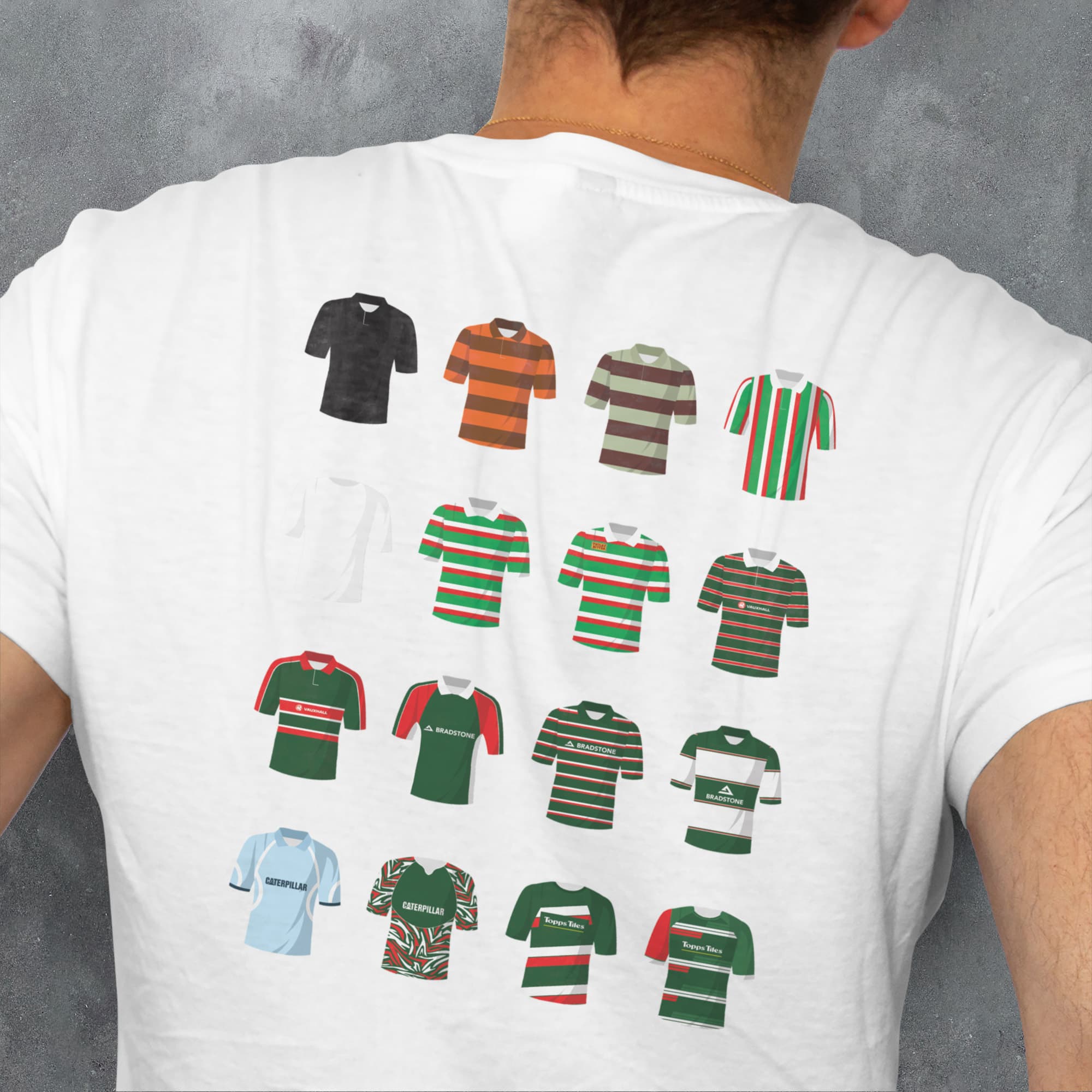 Leicester Rugby Union Classic Kits T-Shirt