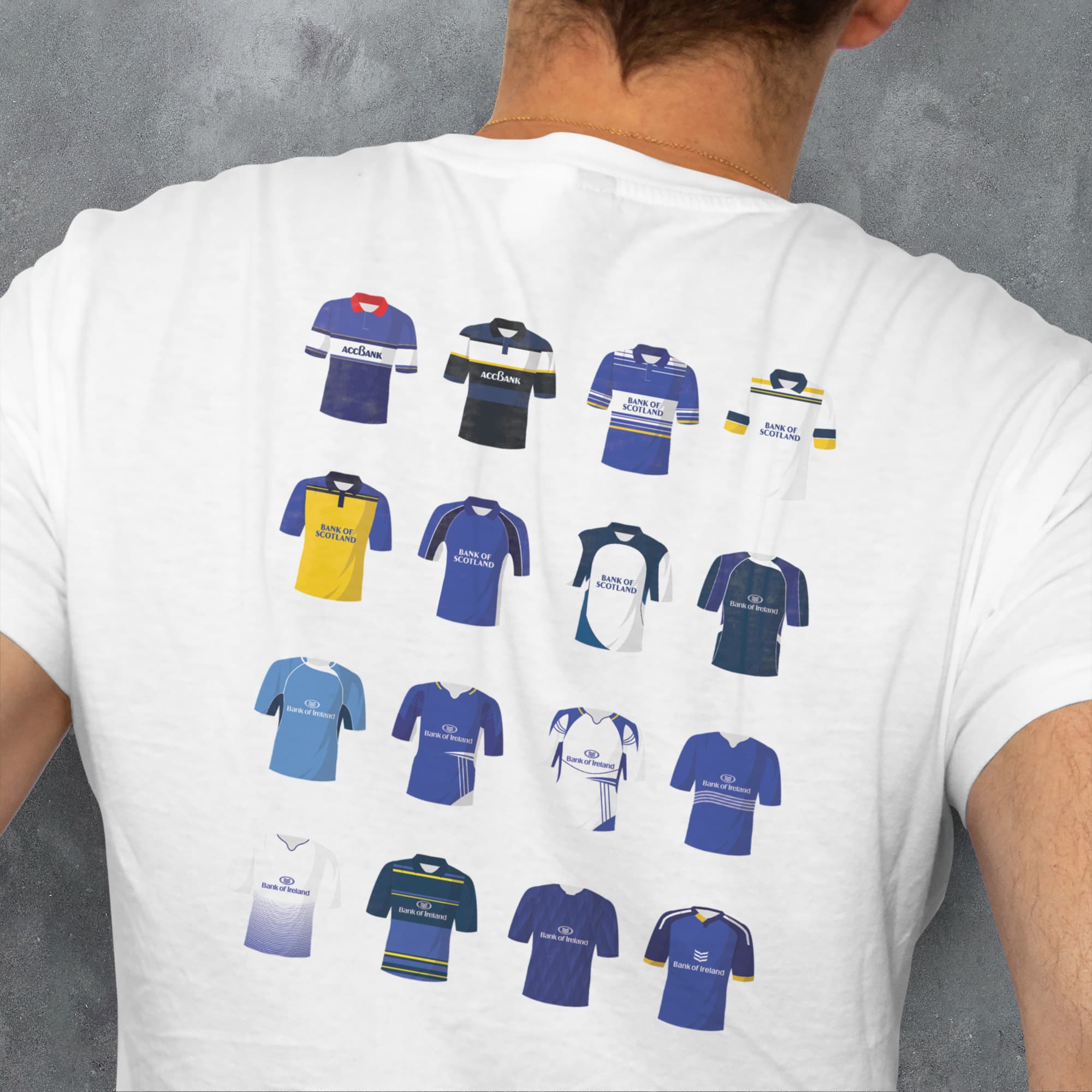 Leinster Rugby Union Classic Kits T-Shirt