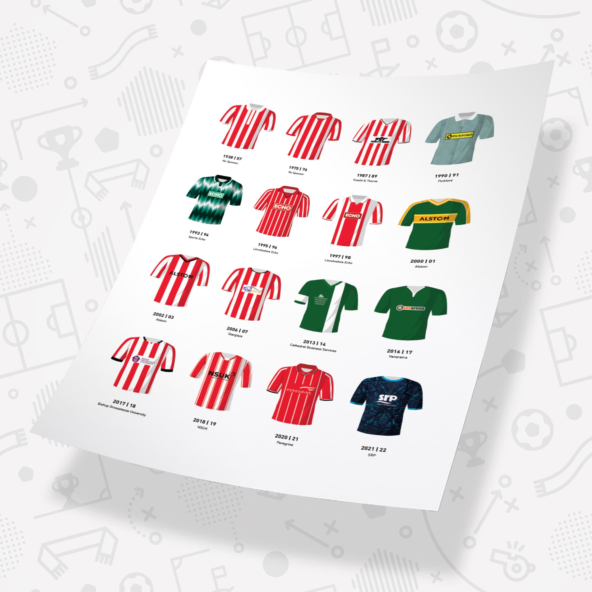 Lincoln Classic Kits Football Team Print Good Team On Paper