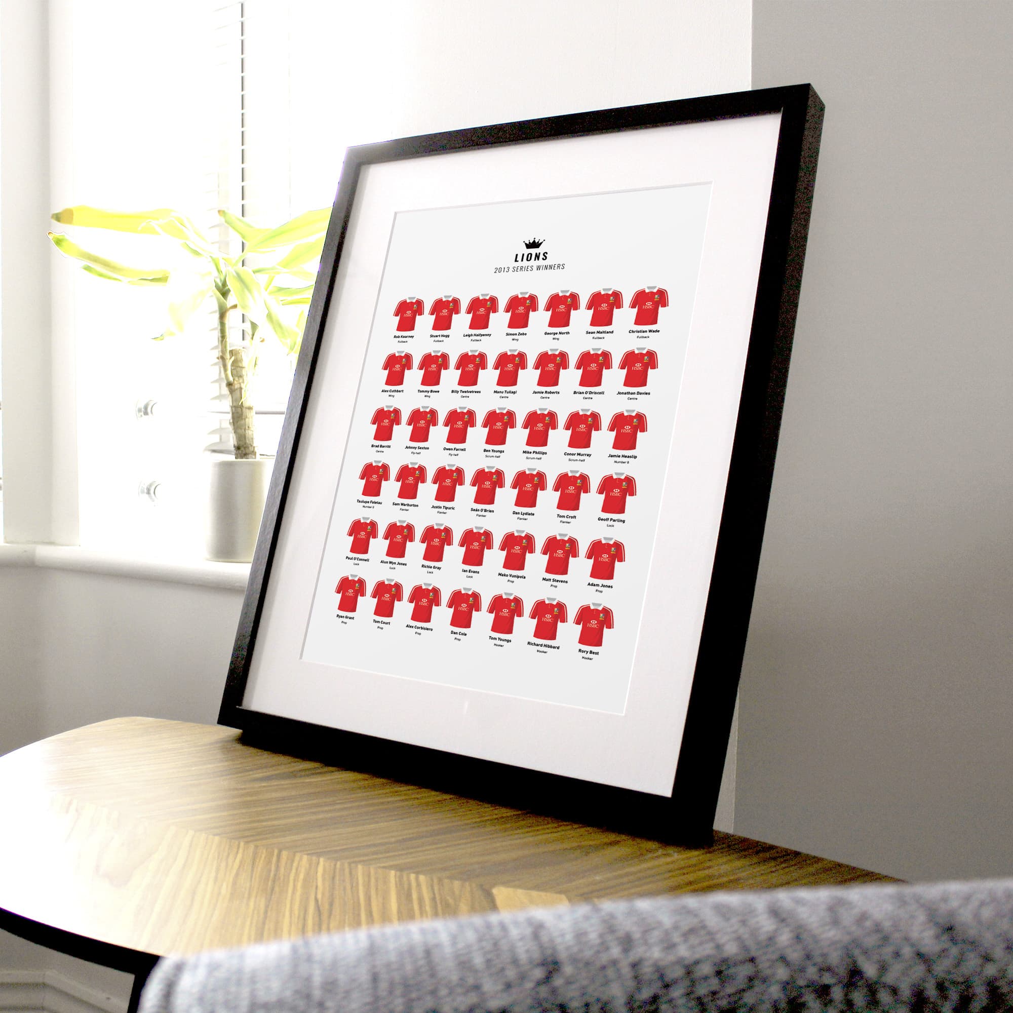 Lions Rugby Union 2013 Series Winners Team Print