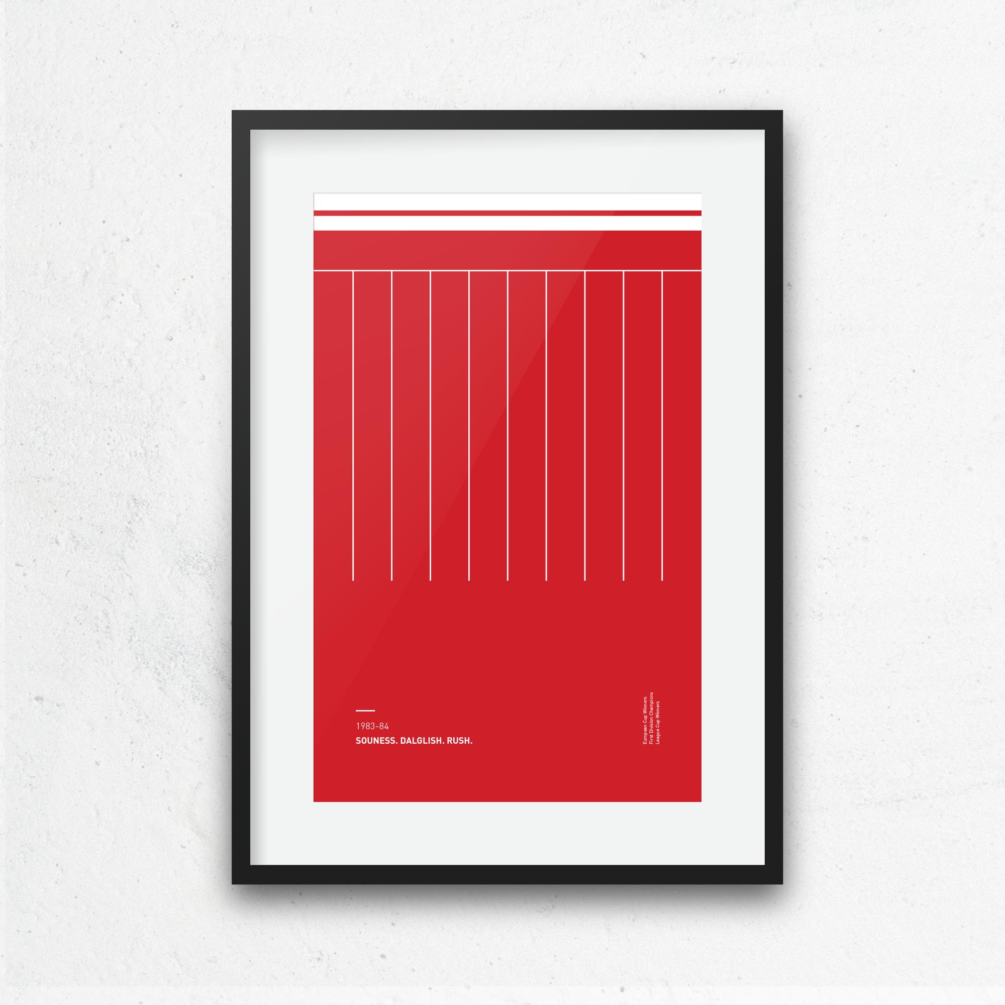 Liverpool 1983-84 'Better Days' Football Print Good Team On Paper