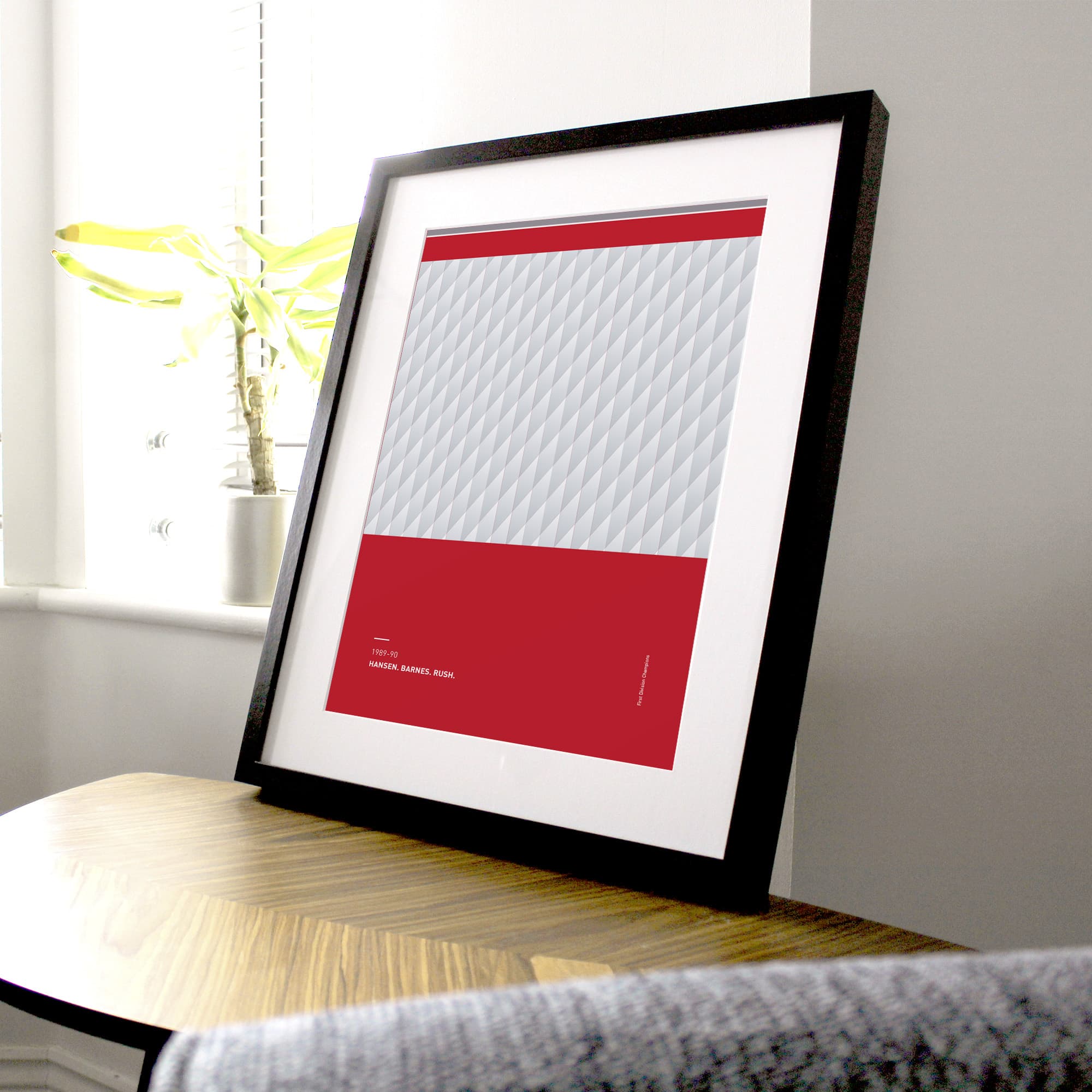 Liverpool 1989-90 Away 'Better Days' Football Print Good Team On Paper