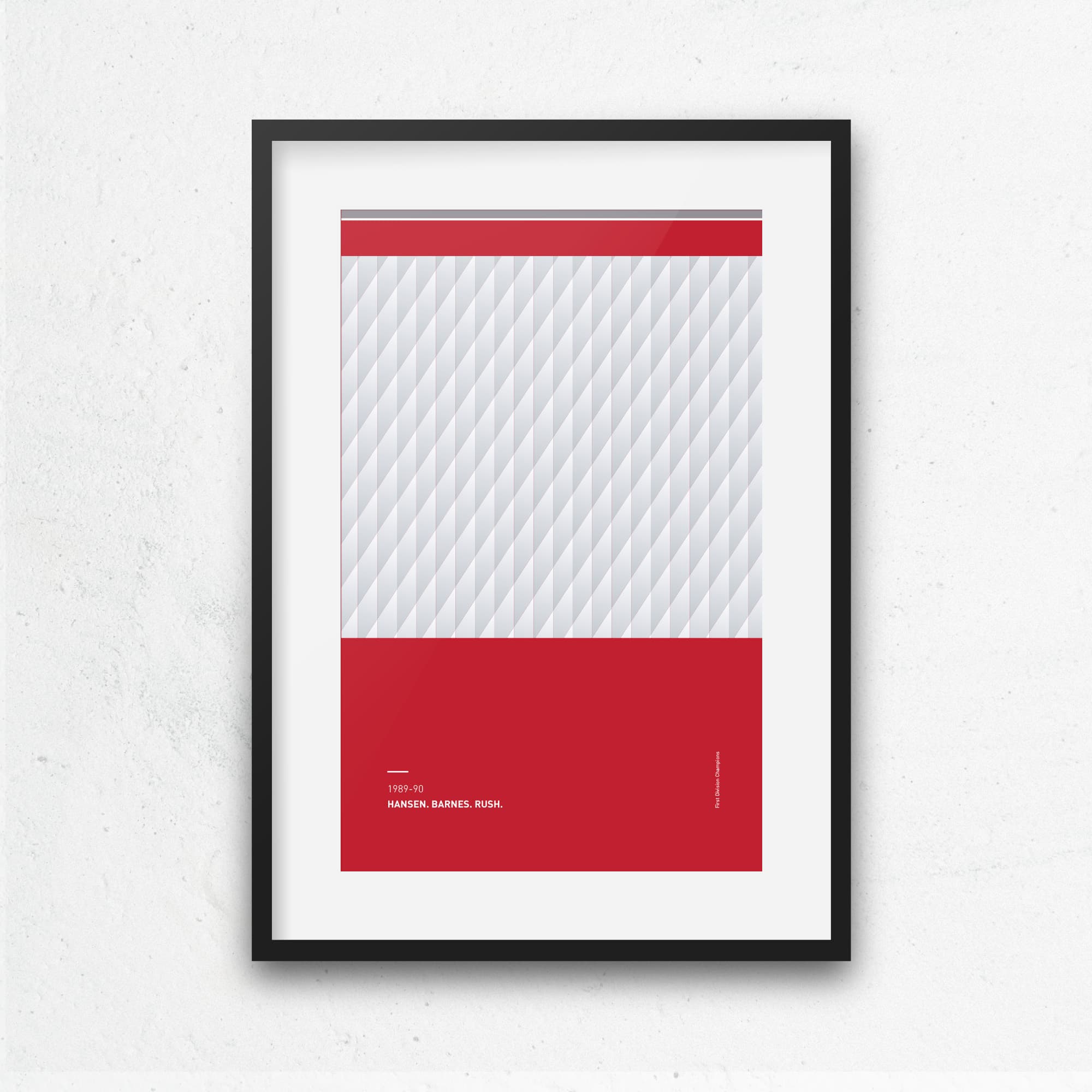 Liverpool 1989-90 Away 'Better Days' Football Print Good Team On Paper