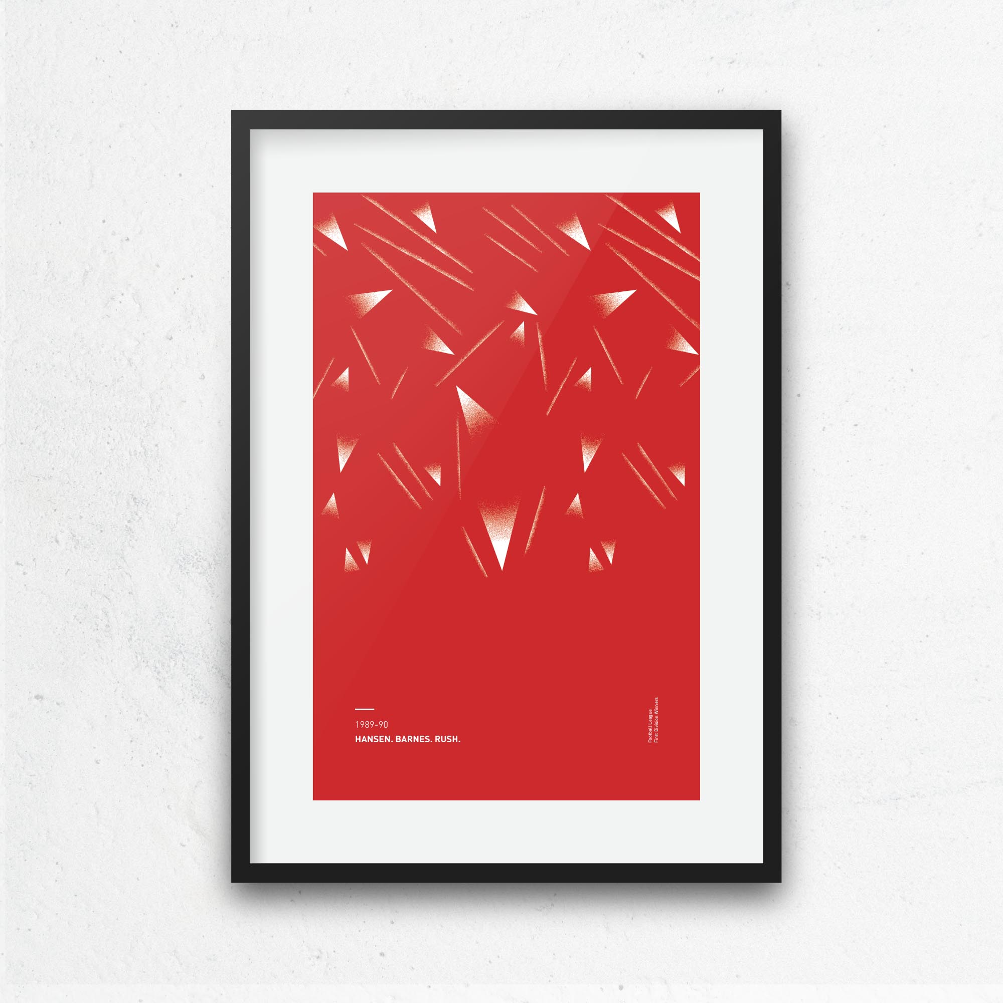 Liverpool 1989-90 'Better Days' Football Print Good Team On Paper