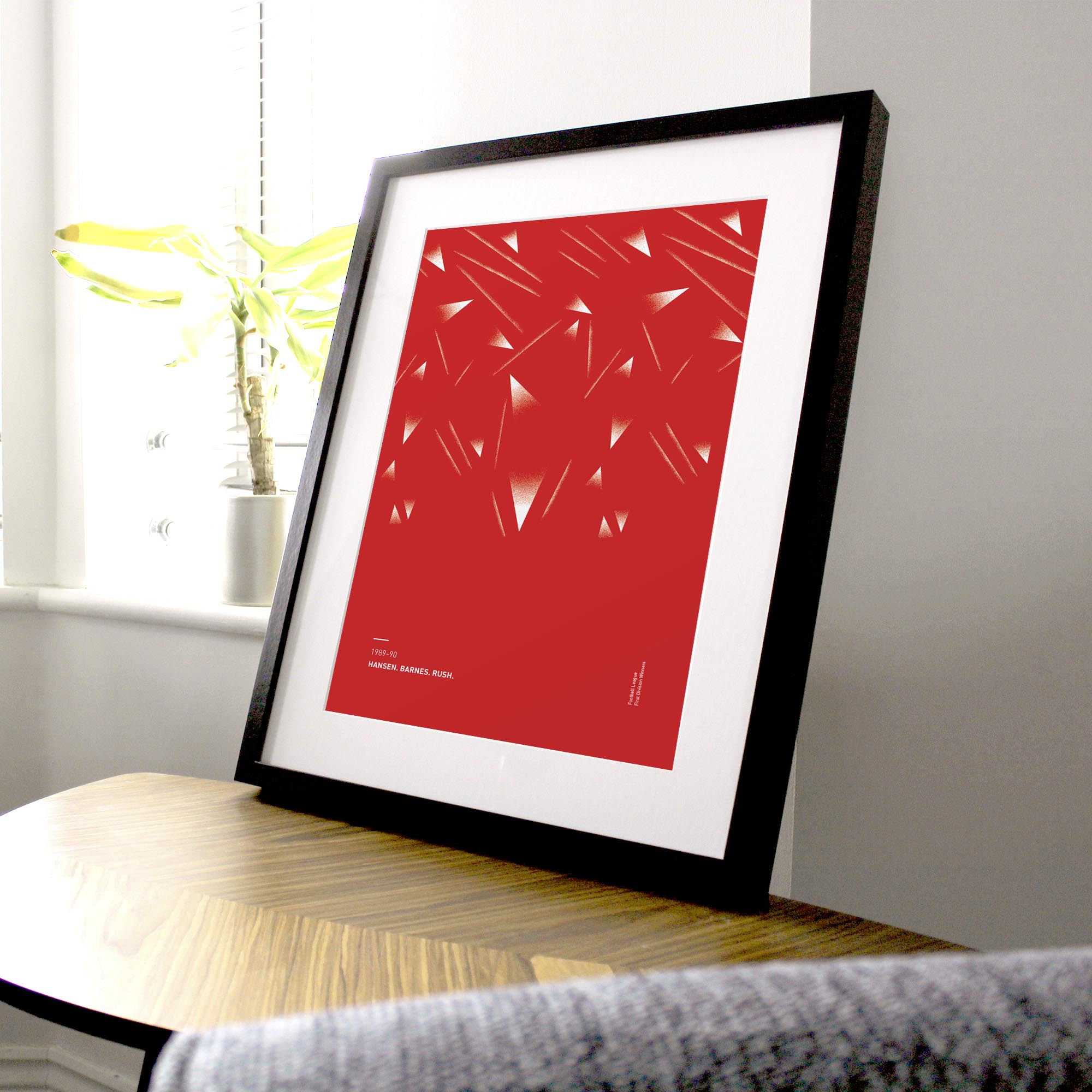 Liverpool 1989-90 'Better Days' Football Print Good Team On Paper