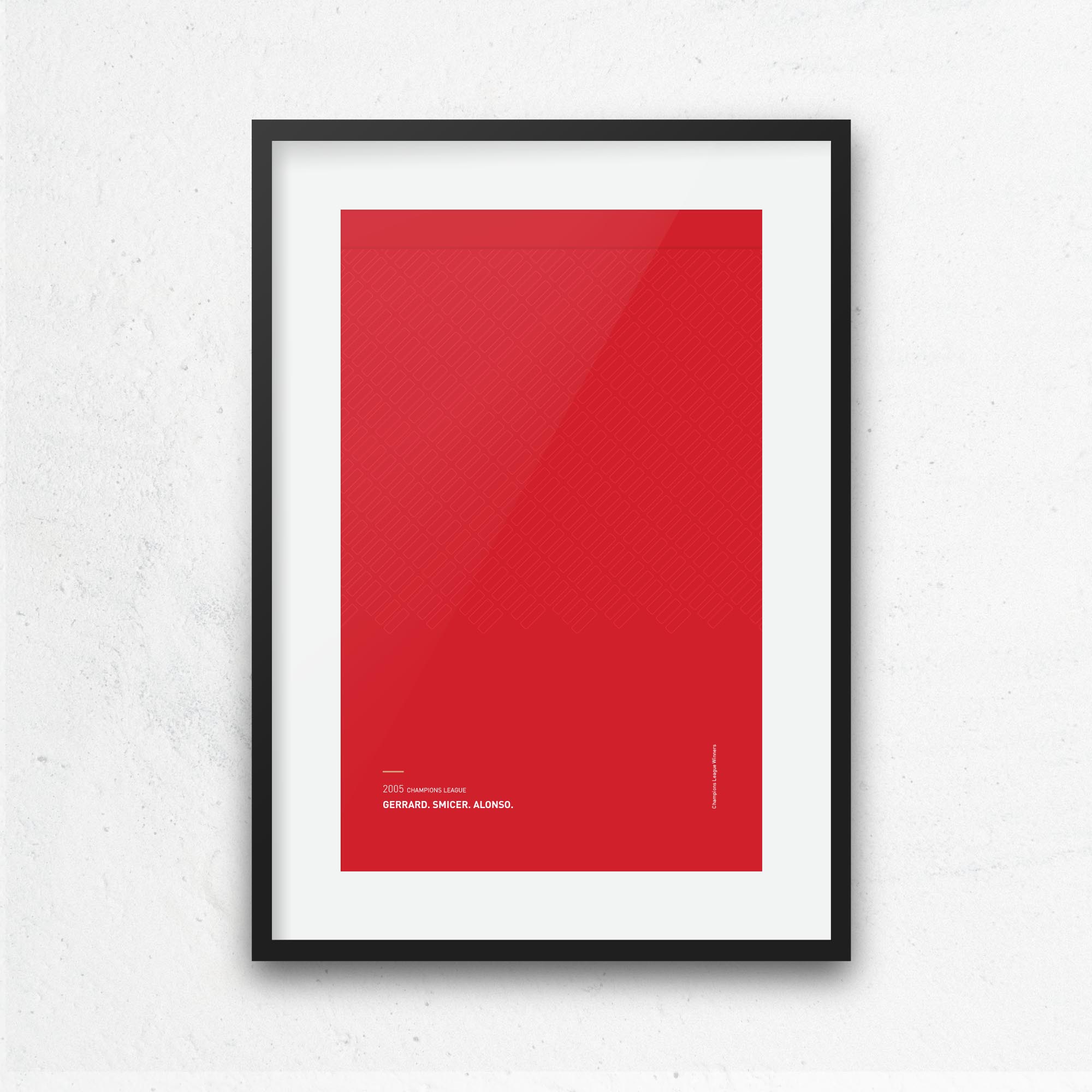 Liverpool 2005 European 'Better Days' Football Print Good Team On Paper