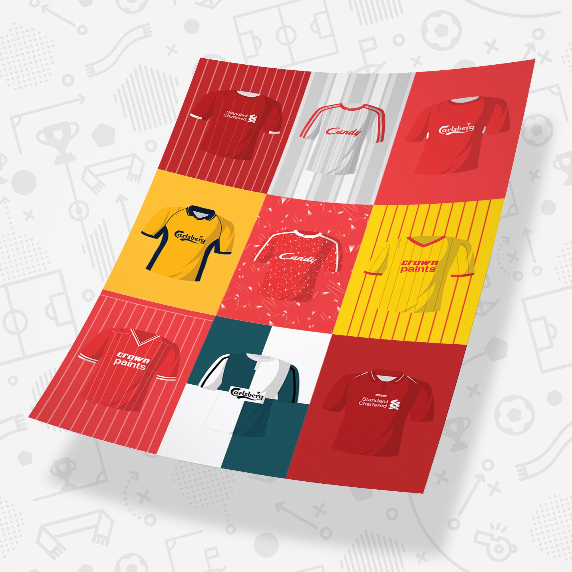 Liverpool Cult Kits Football Team Print