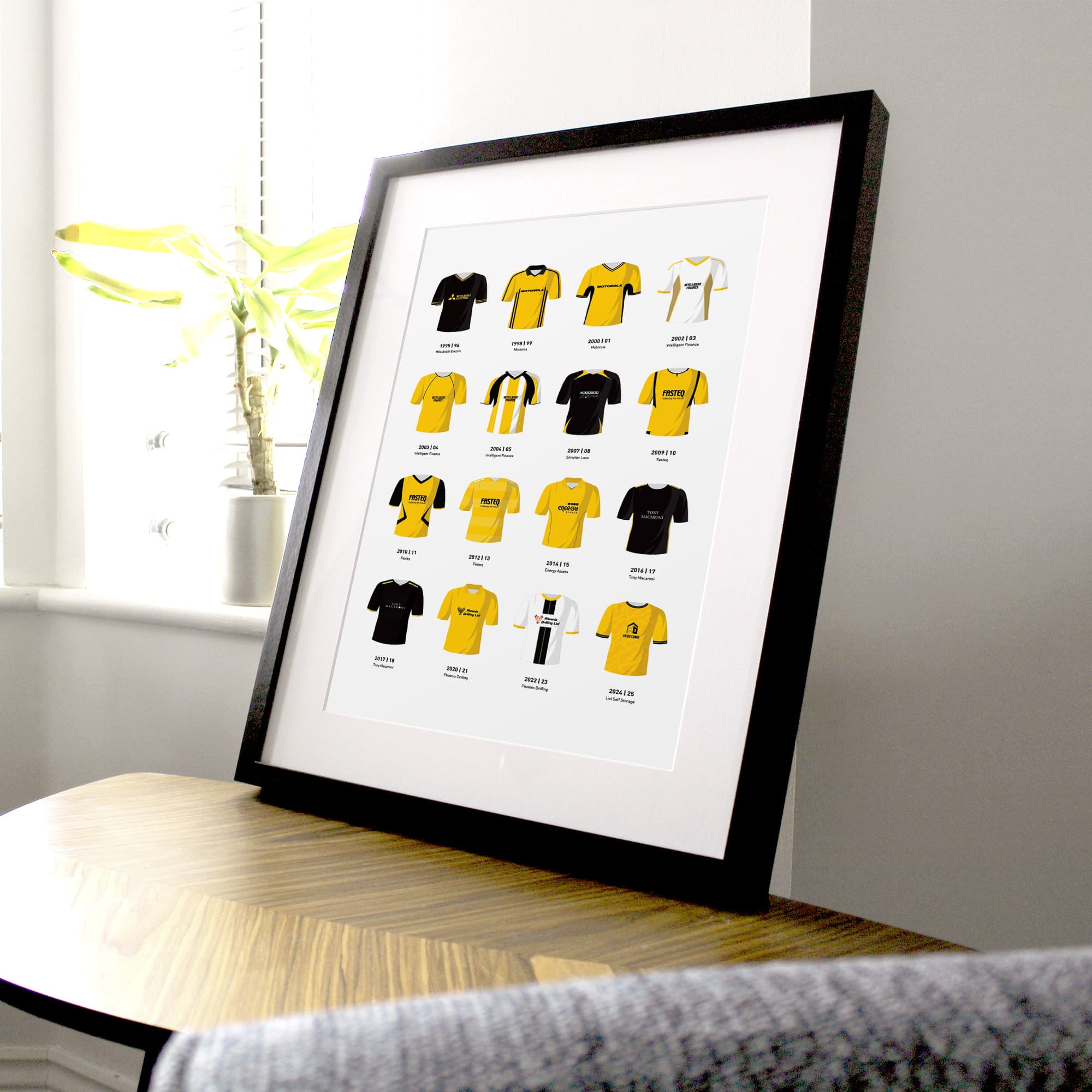 Livingston Classic Kits Football Team Print