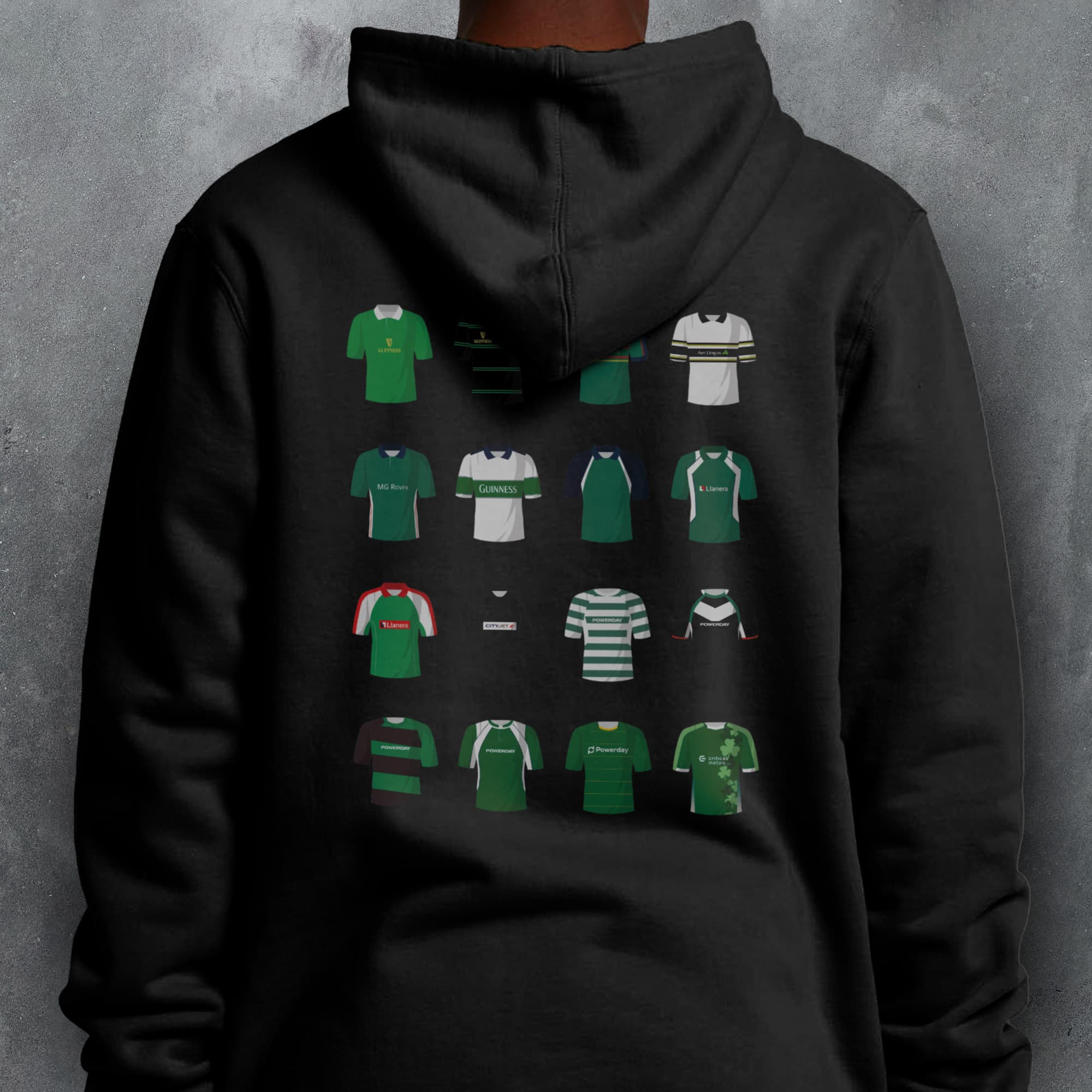 London Irish Rugby Union Classic Kits Hoodie