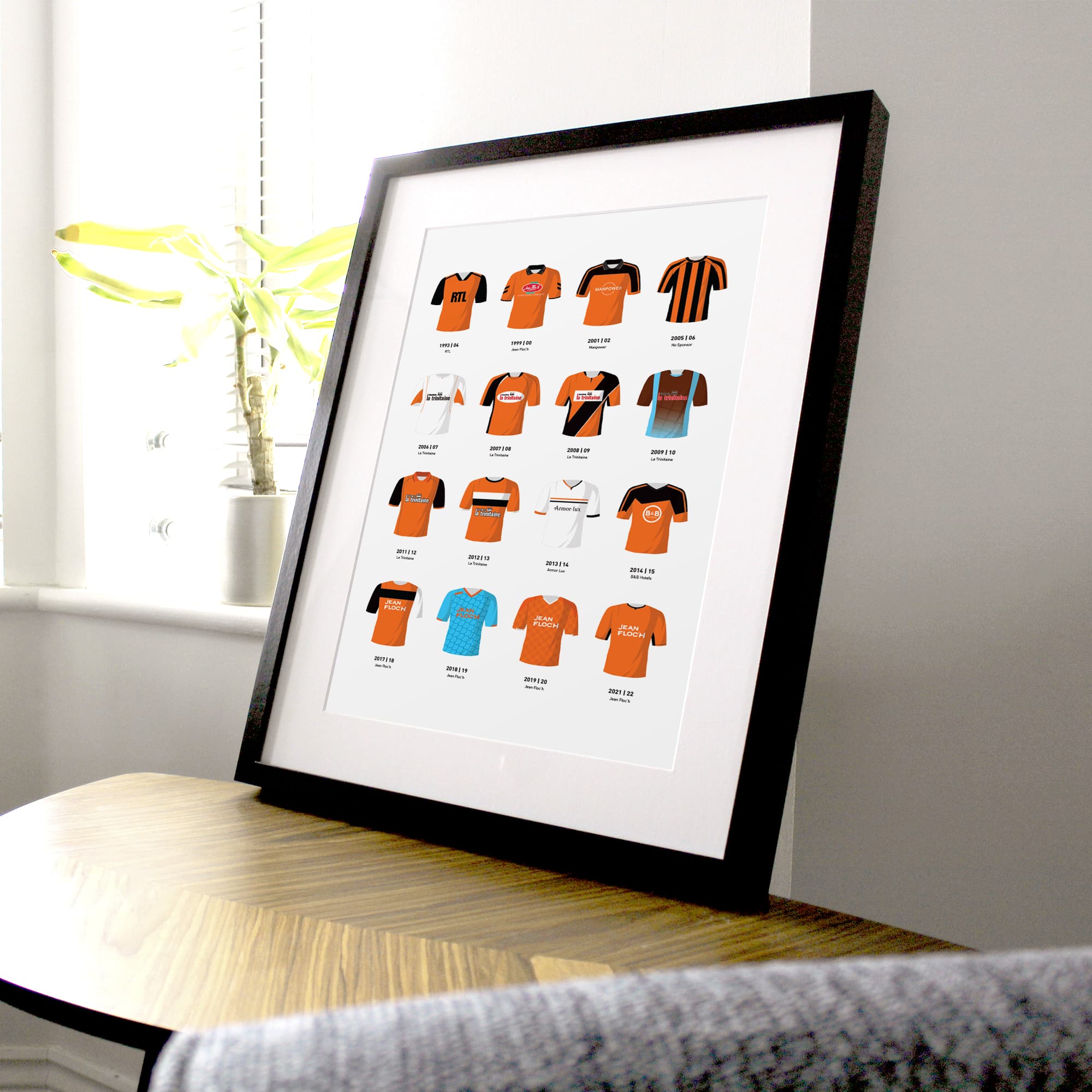 Lorient Classic Kits Football Team Print Good Team On Paper