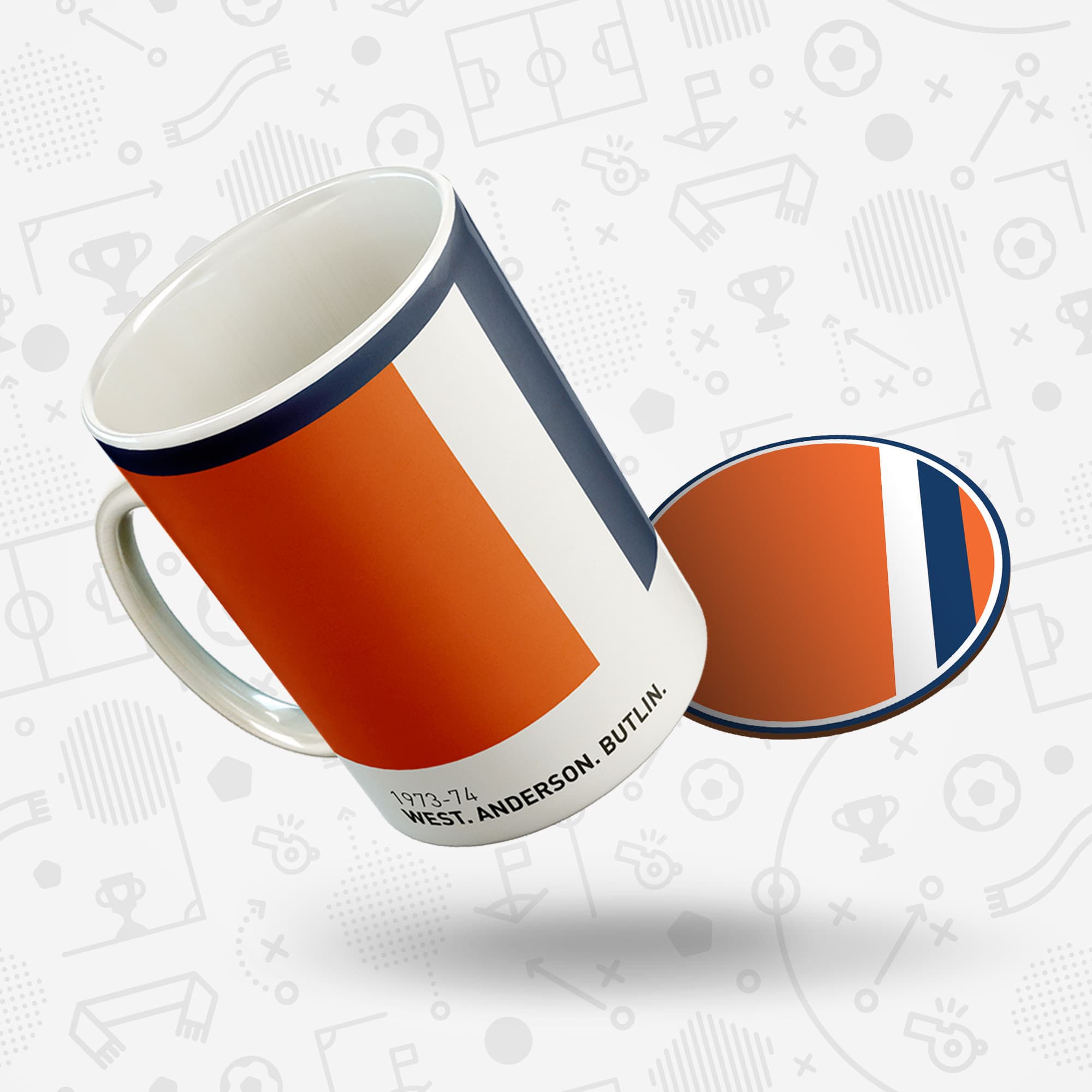 Luton 1973-74 'Better Days' Football Kit Mug Good Team On Paper