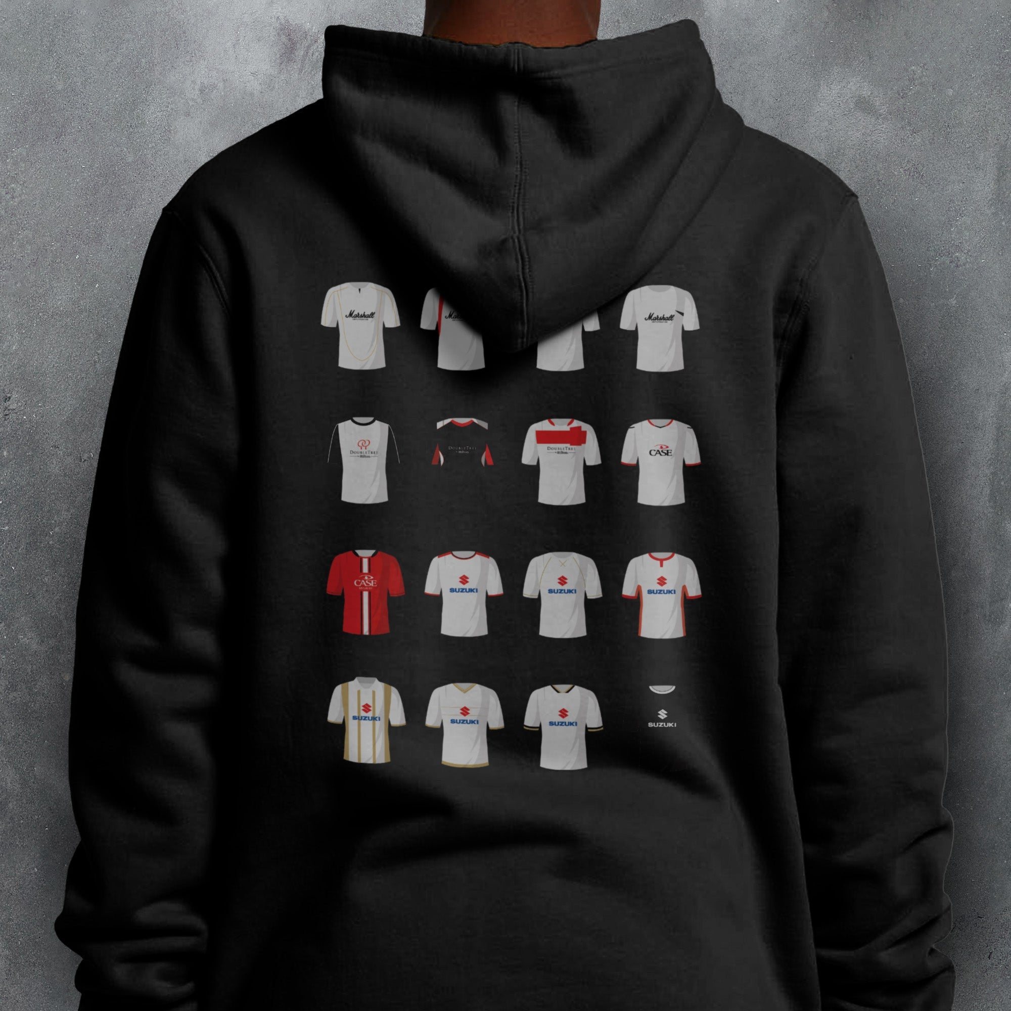MK Dons Classic Kits Football Hoodie Good Team On Paper