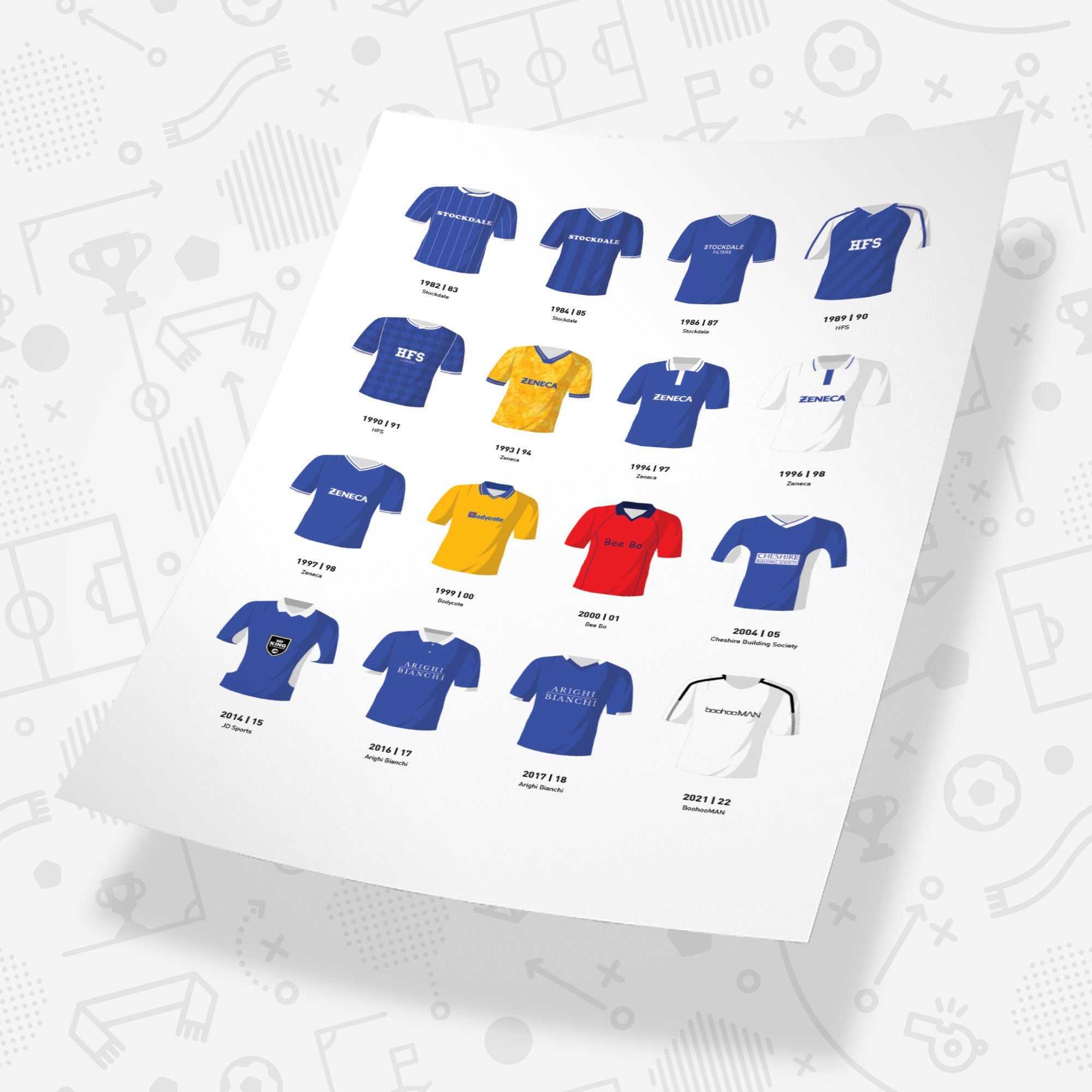 Macclesfield Classic Kits Football Team Print Good Team On Paper