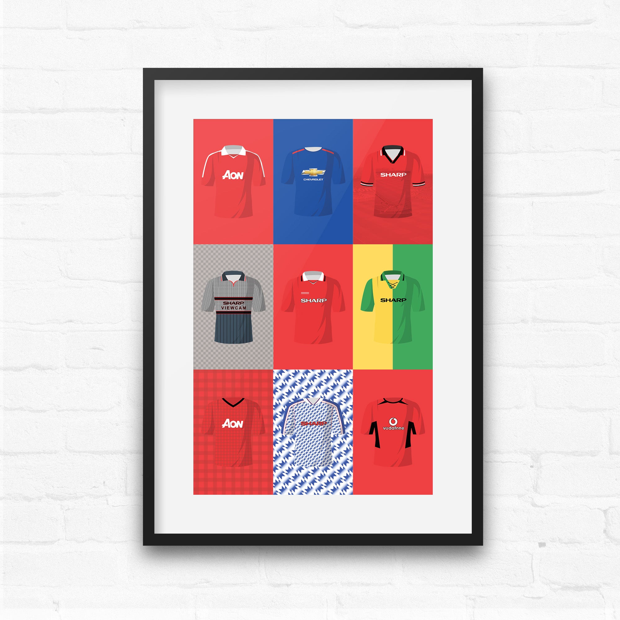 Manchester Utd Cult Kits Football Team Print