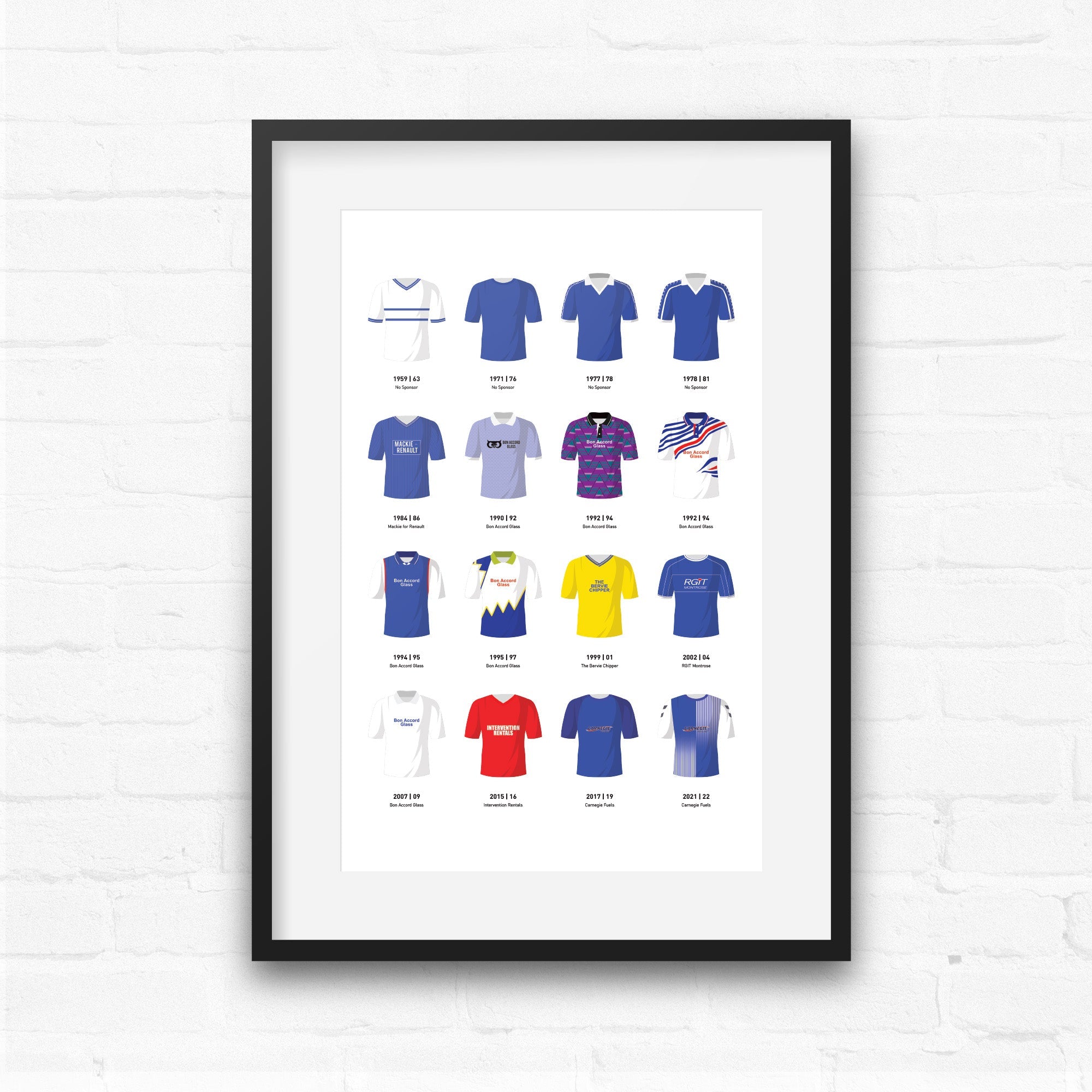 Montrose Classic Kits Football Team Print Good Team On Paper