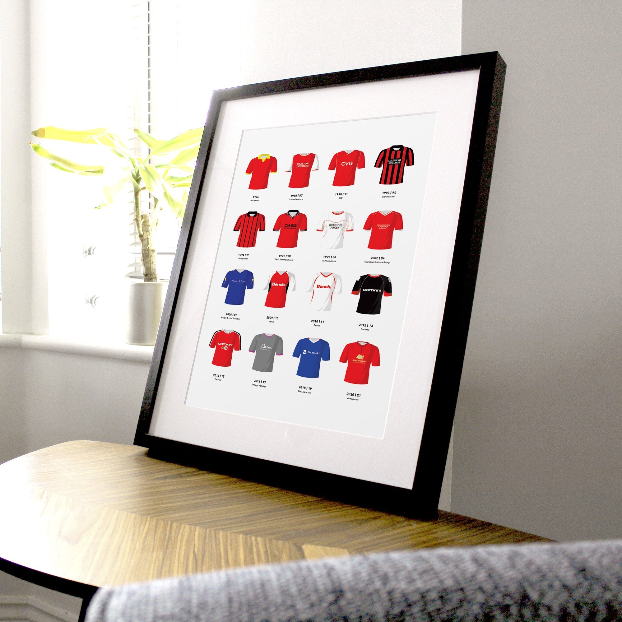 Morecambe Classic Kits Football Team Print Good Team On Paper